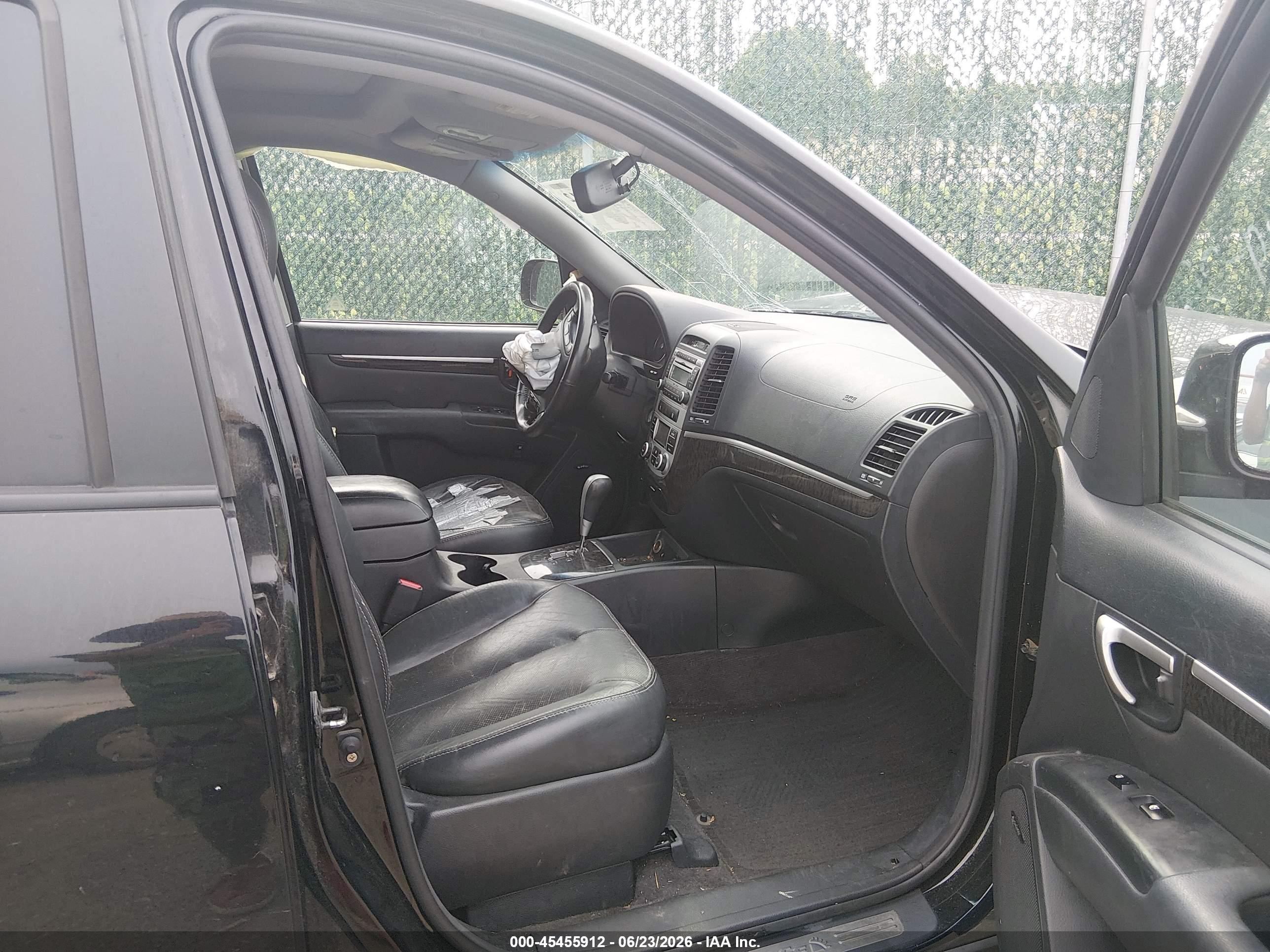 2008 Hyundai Santa Fe Limited/se Black vin: 5NMSH73E28H135901