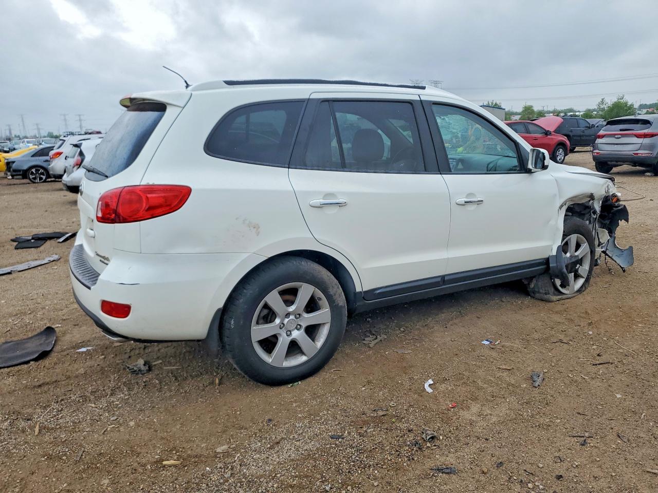 2008 Hyundai Santa Fe Se White vin: 5NMSH73E28H145019