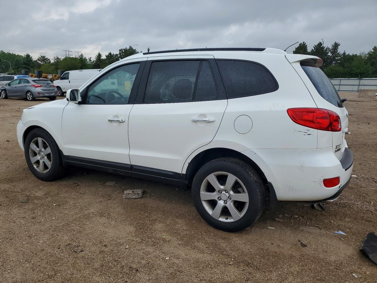 2008 Hyundai Santa Fe Se White vin: 5NMSH73E28H145019
