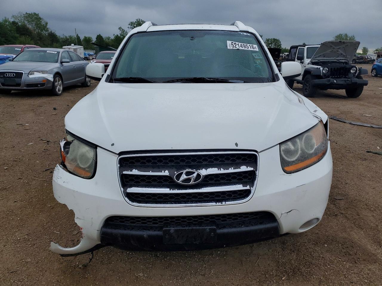 2008 Hyundai Santa Fe Se White vin: 5NMSH73E28H145019