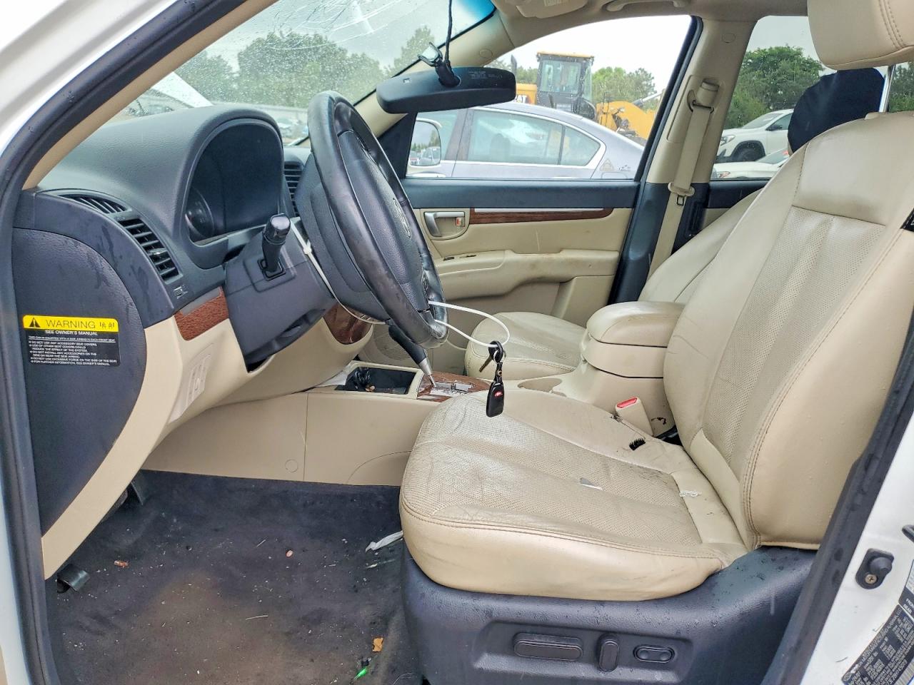2008 Hyundai Santa Fe Se White vin: 5NMSH73E28H145019