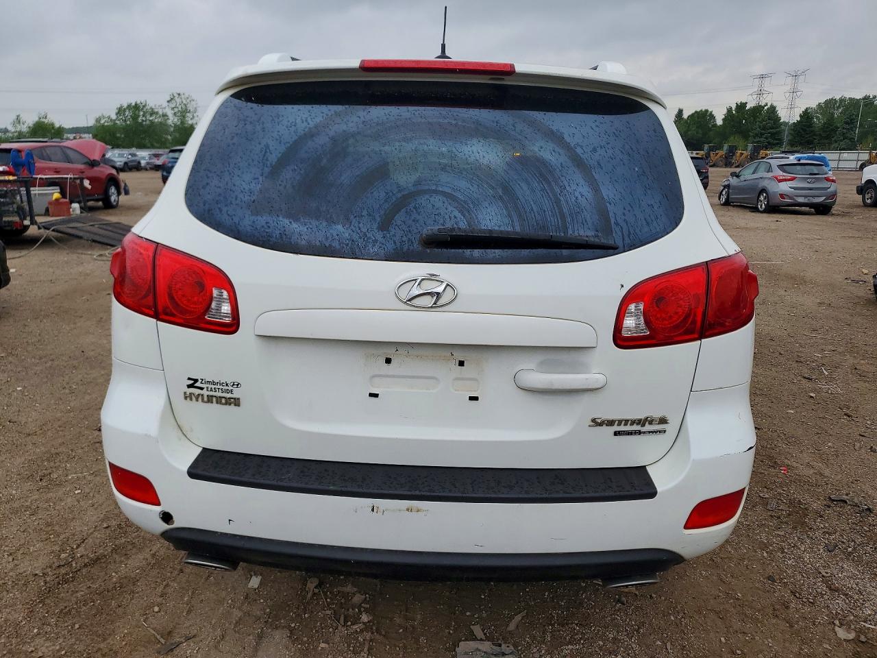 2008 Hyundai Santa Fe Se White vin: 5NMSH73E28H145019