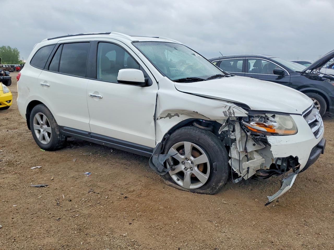 2008 Hyundai Santa Fe Se White vin: 5NMSH73E28H145019