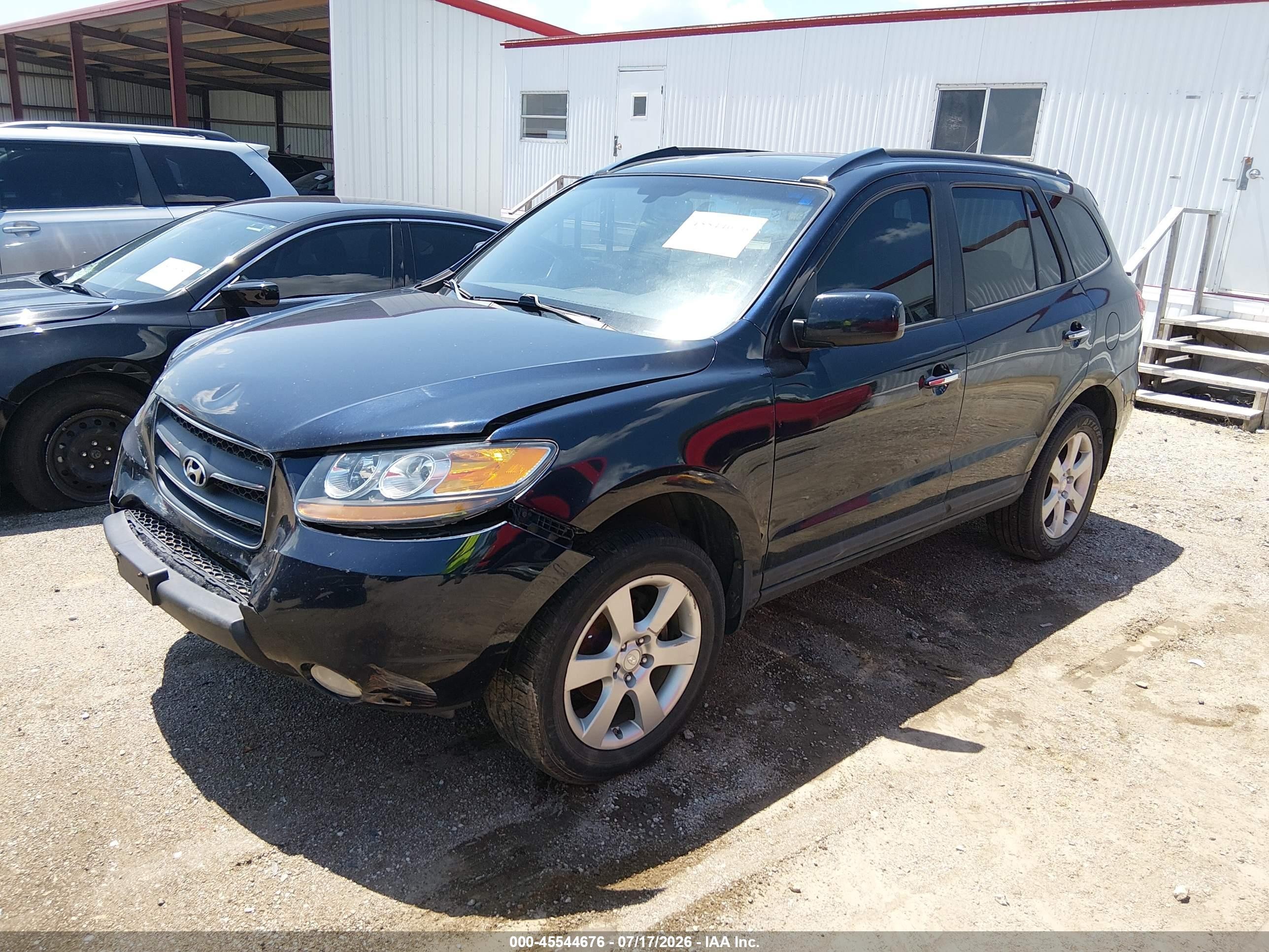 2008 Hyundai Santa Fe Limited/se Navy vin: 5NMSH73E28H220527