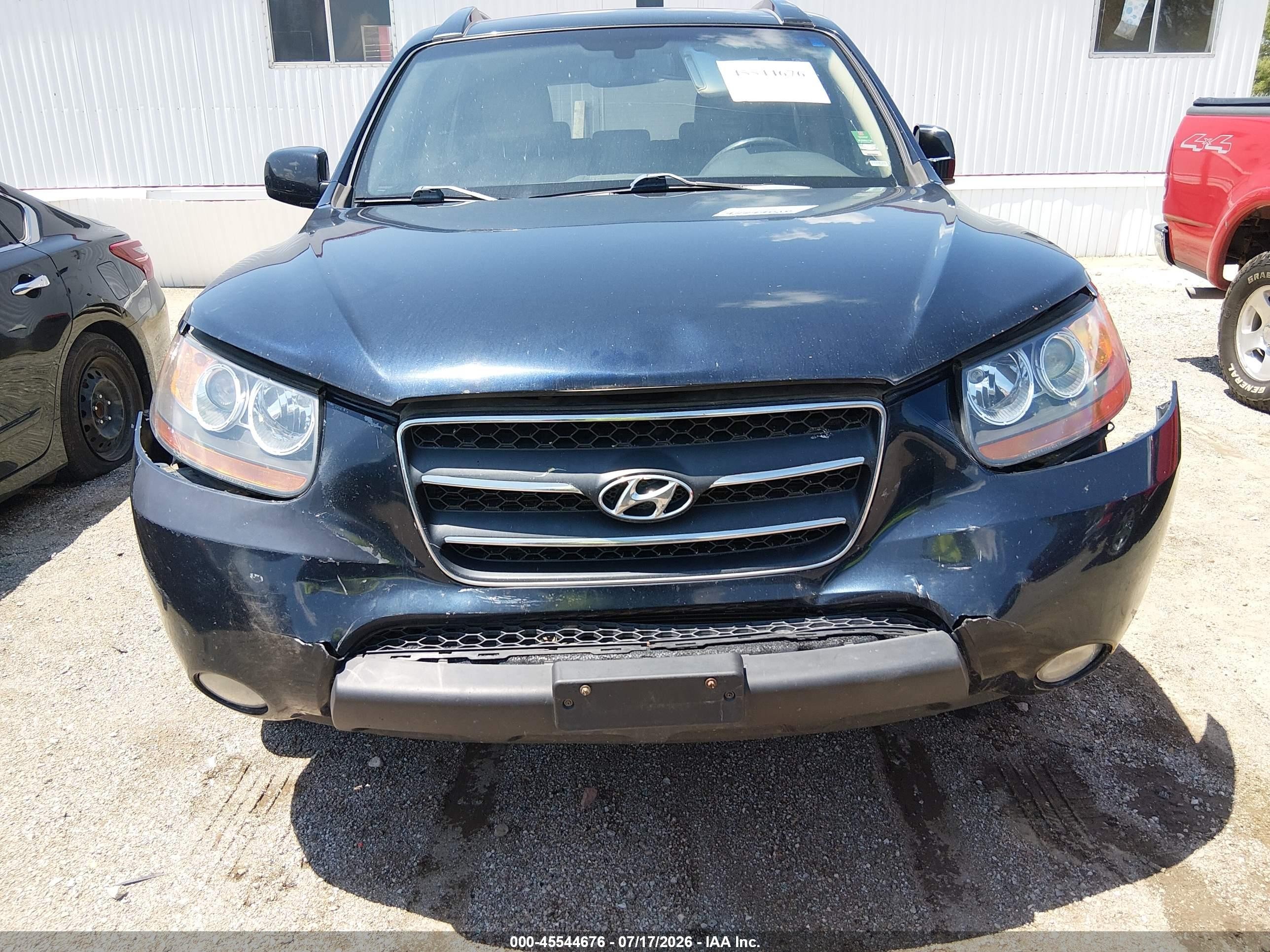 2008 Hyundai Santa Fe Limited/se Navy vin: 5NMSH73E28H220527