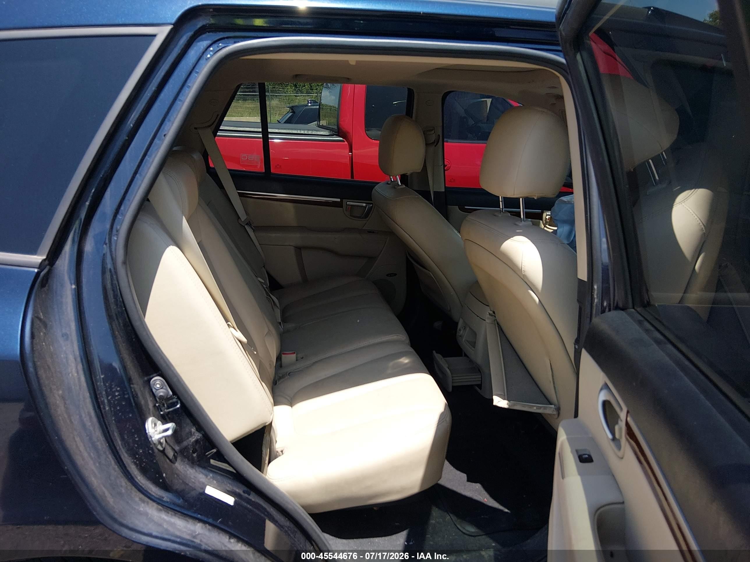 2008 Hyundai Santa Fe Limited/se Navy vin: 5NMSH73E28H220527