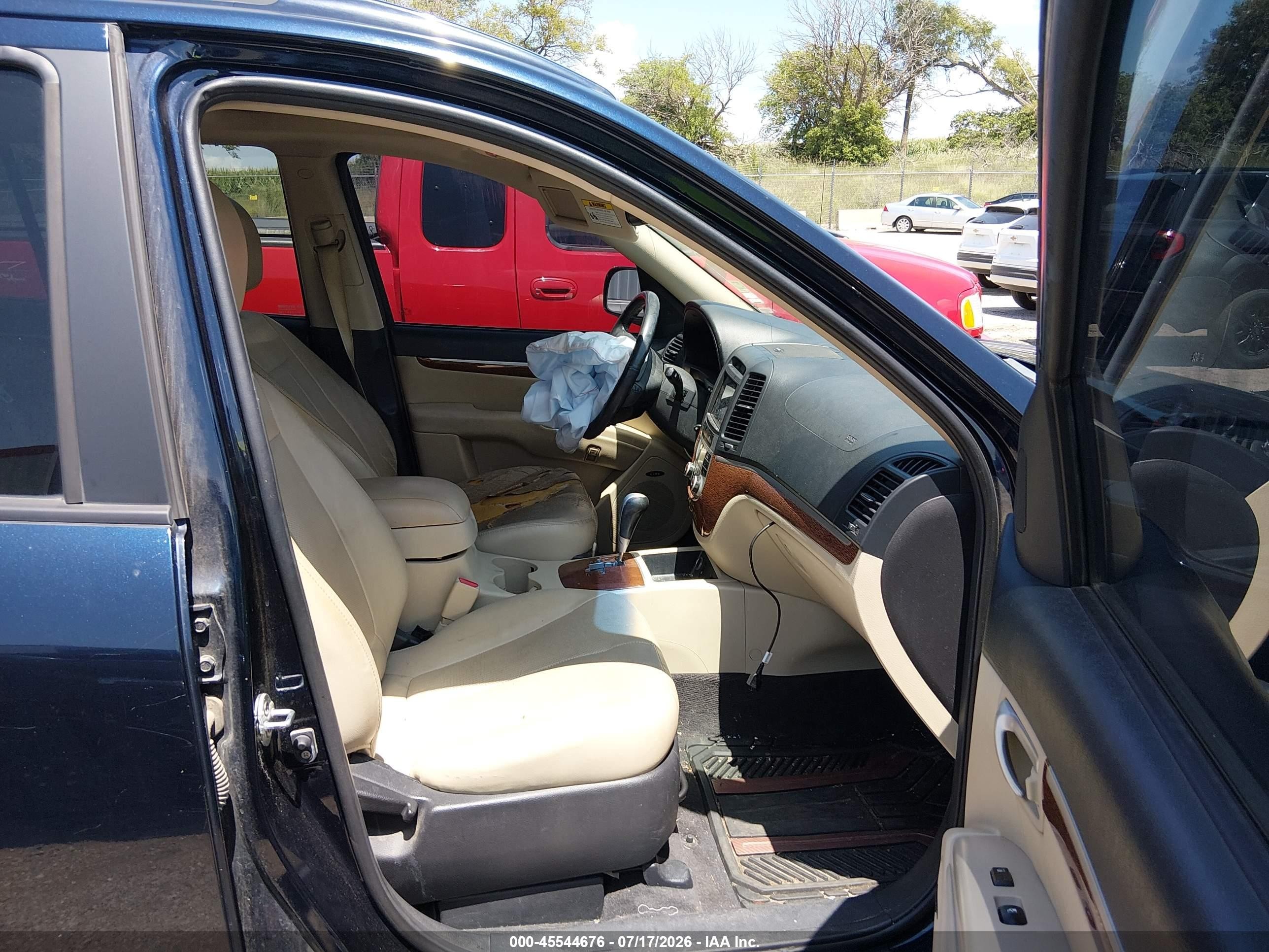 2008 Hyundai Santa Fe Limited/se Navy vin: 5NMSH73E28H220527