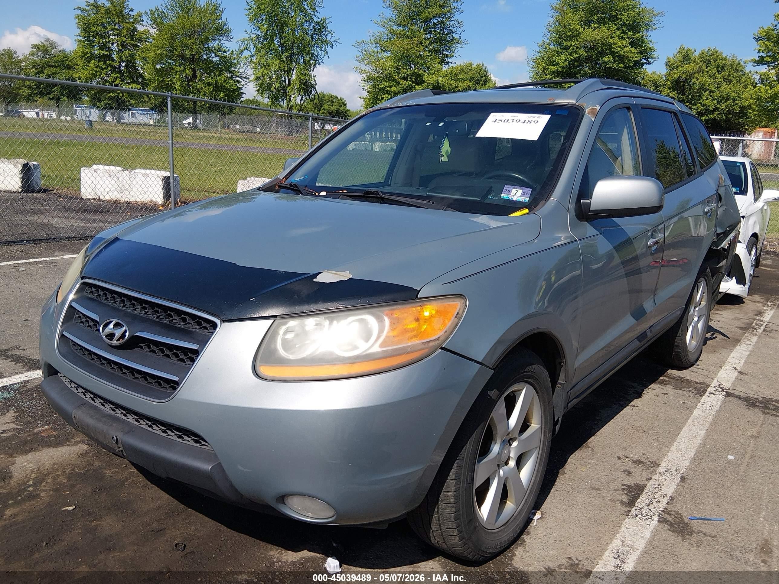 2009 Hyundai Santa Fe Limited Light Blue vin: 5NMSH73E29H294922