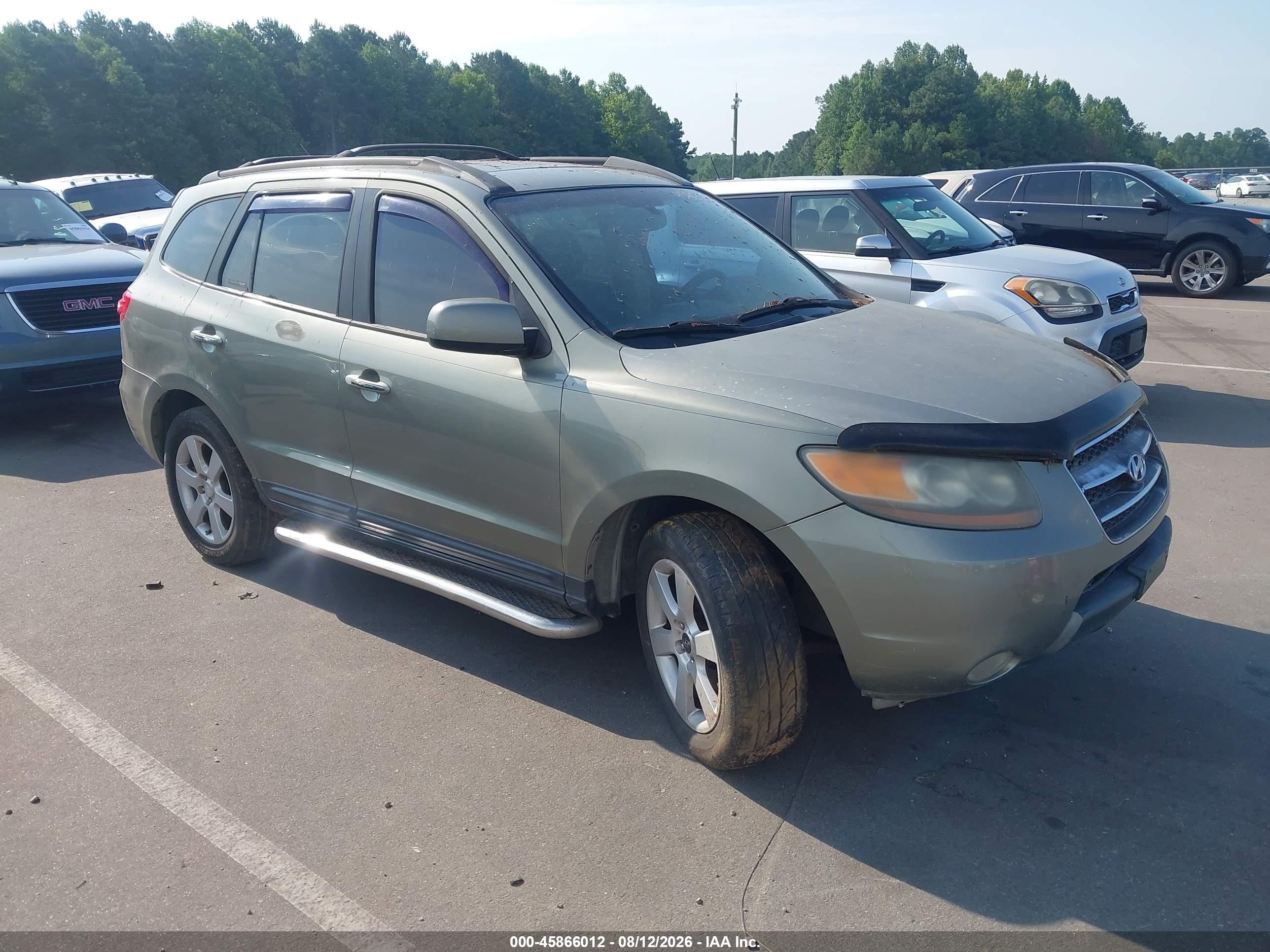 2007 Hyundai Santa Fe Limited/se Gray vin: 5NMSH73E37H002014