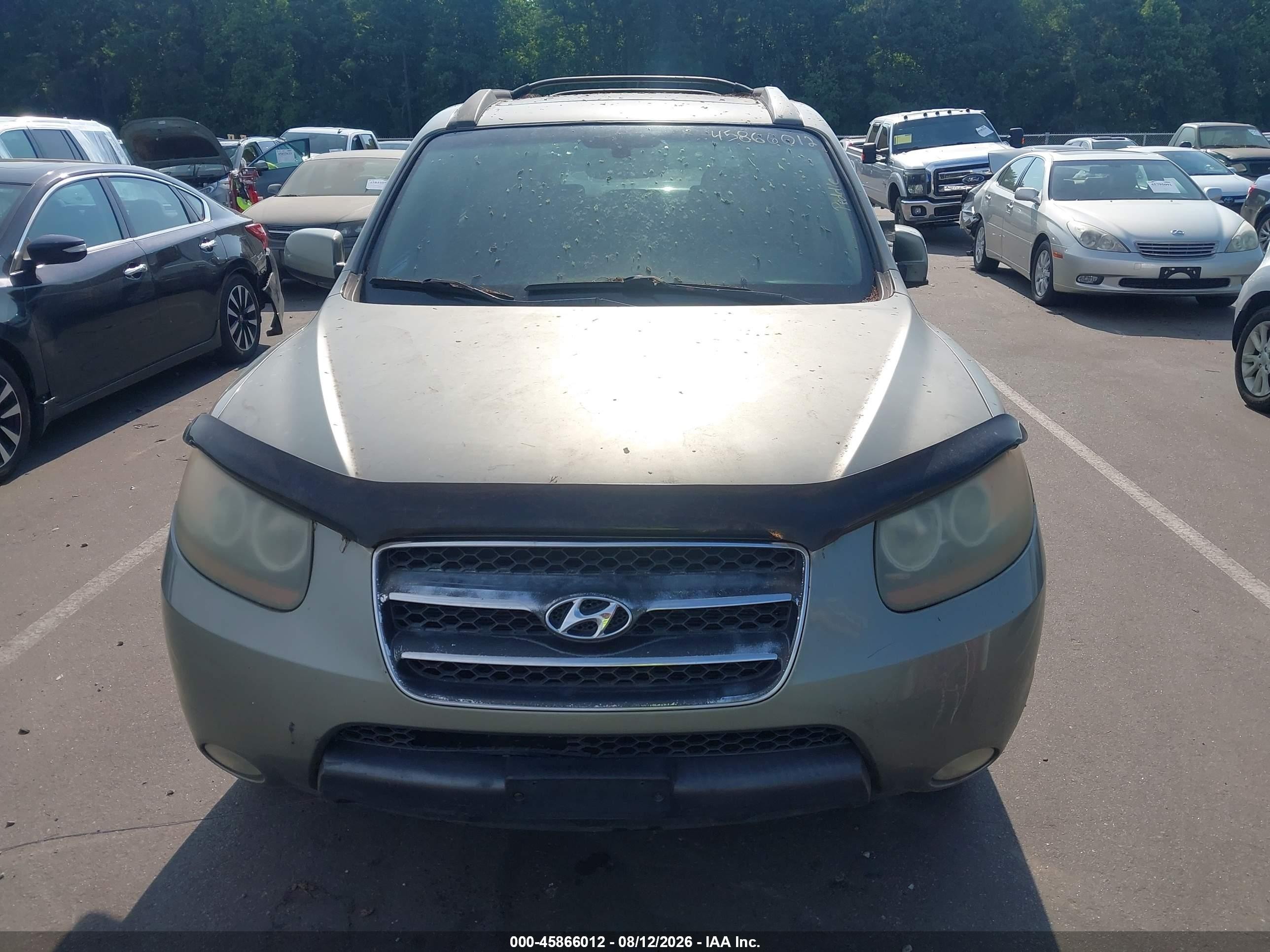 2007 Hyundai Santa Fe Limited/se Gray vin: 5NMSH73E37H002014