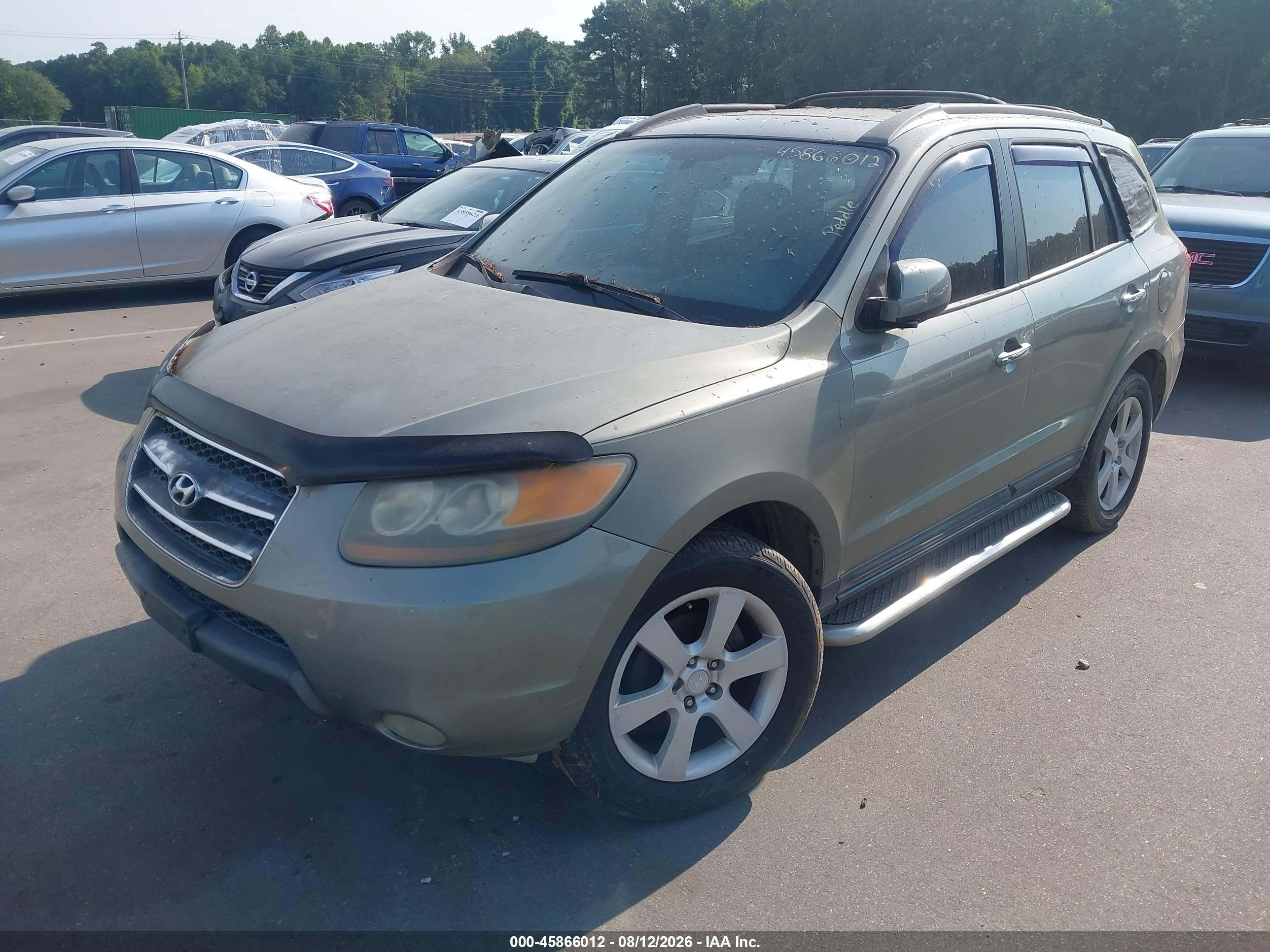 2007 Hyundai Santa Fe Limited/se Gray vin: 5NMSH73E37H002014