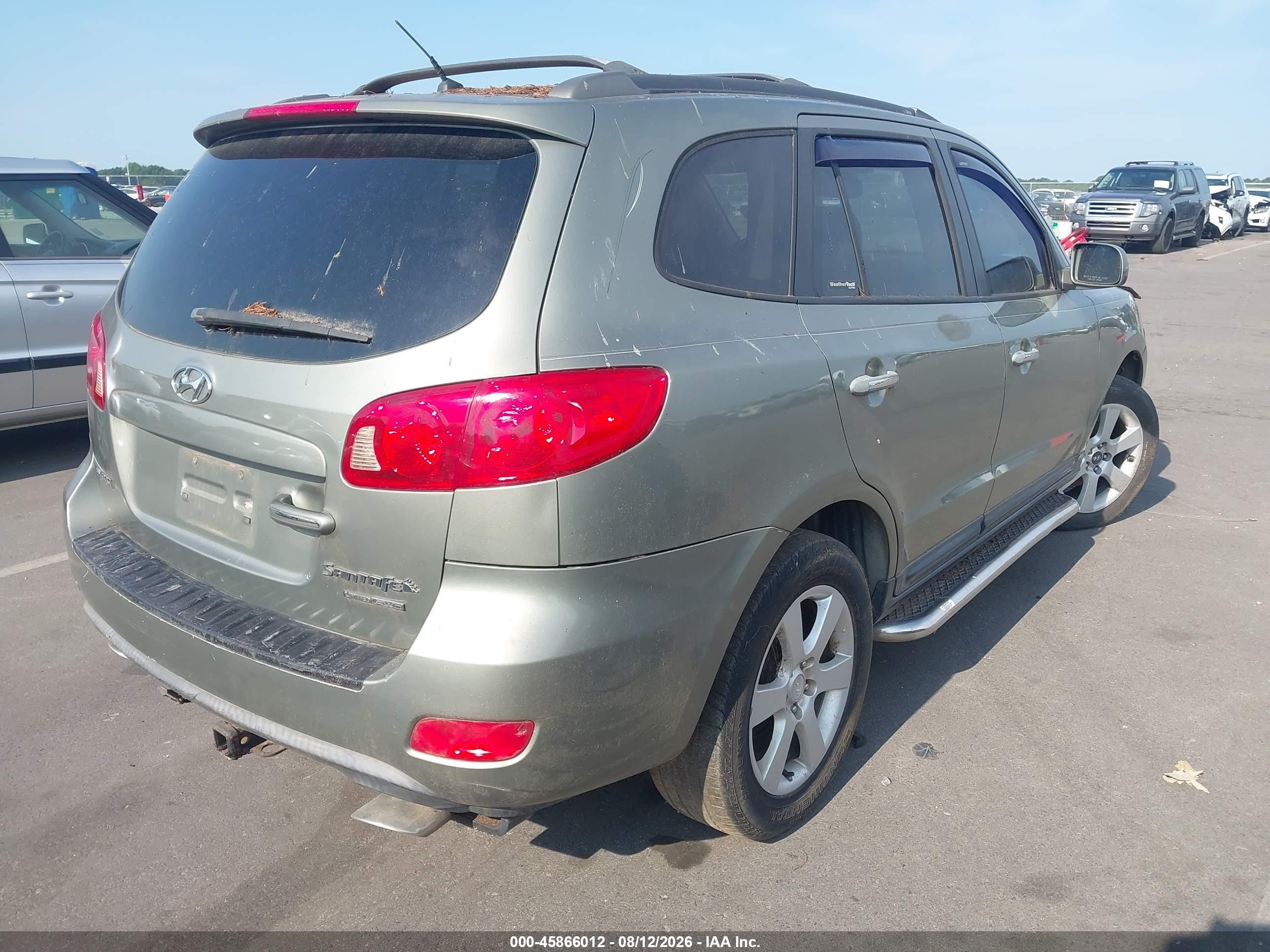 2007 Hyundai Santa Fe Limited/se Gray vin: 5NMSH73E37H002014