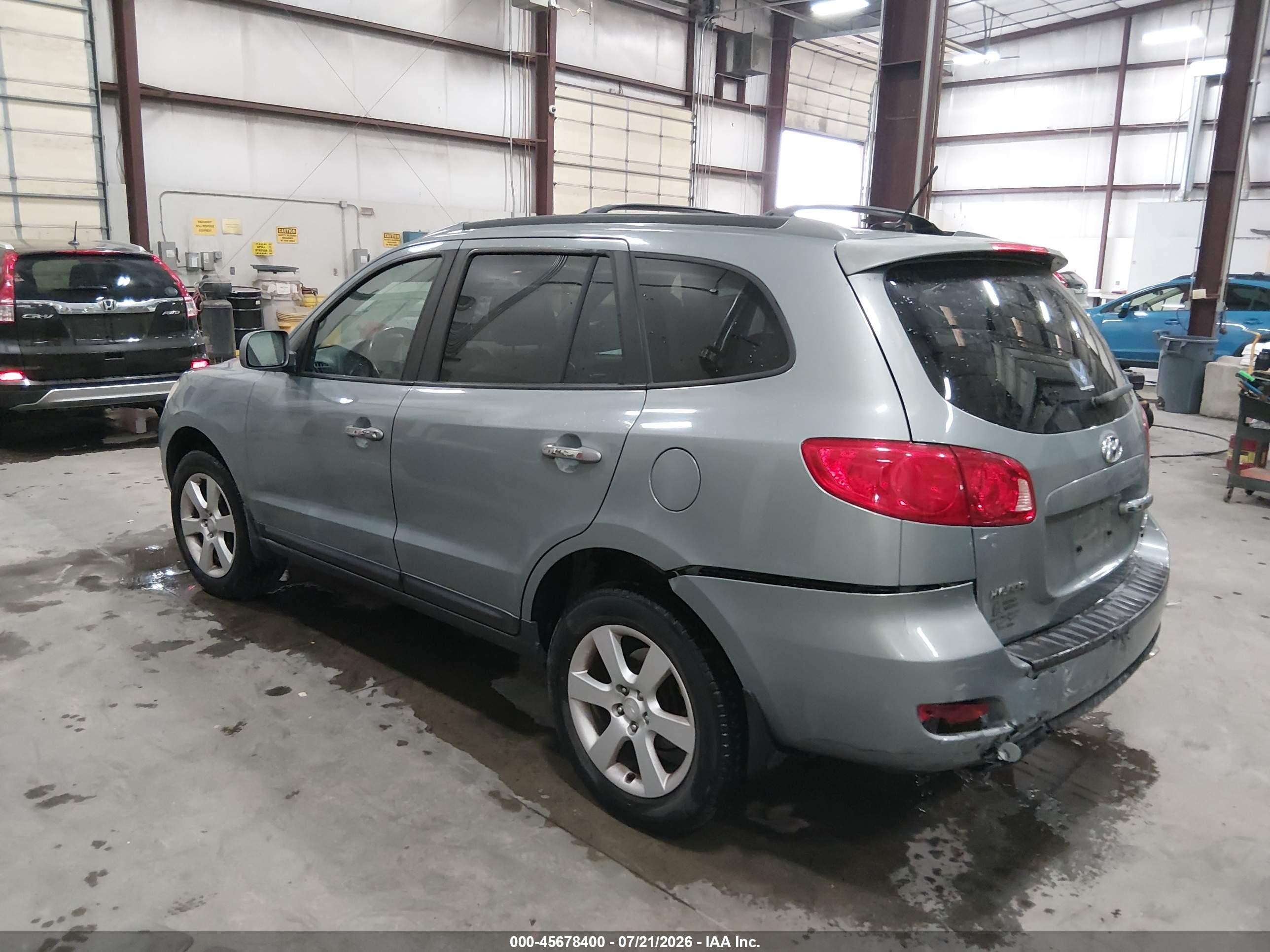 2007 Hyundai Santa Fe Limited/se Синий vin: 5NMSH73E37H126025