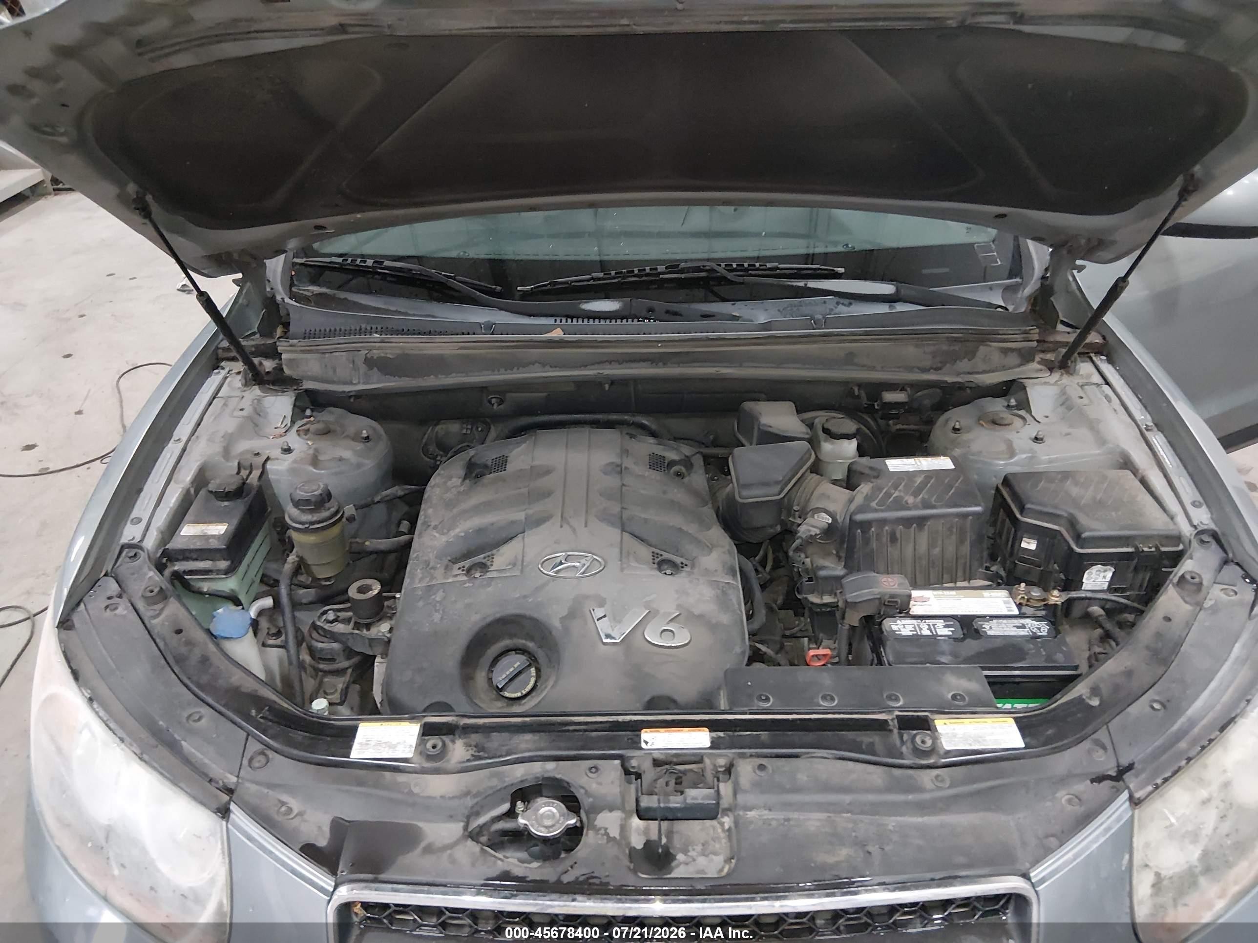 2007 Hyundai Santa Fe Limited/se Синий vin: 5NMSH73E37H126025