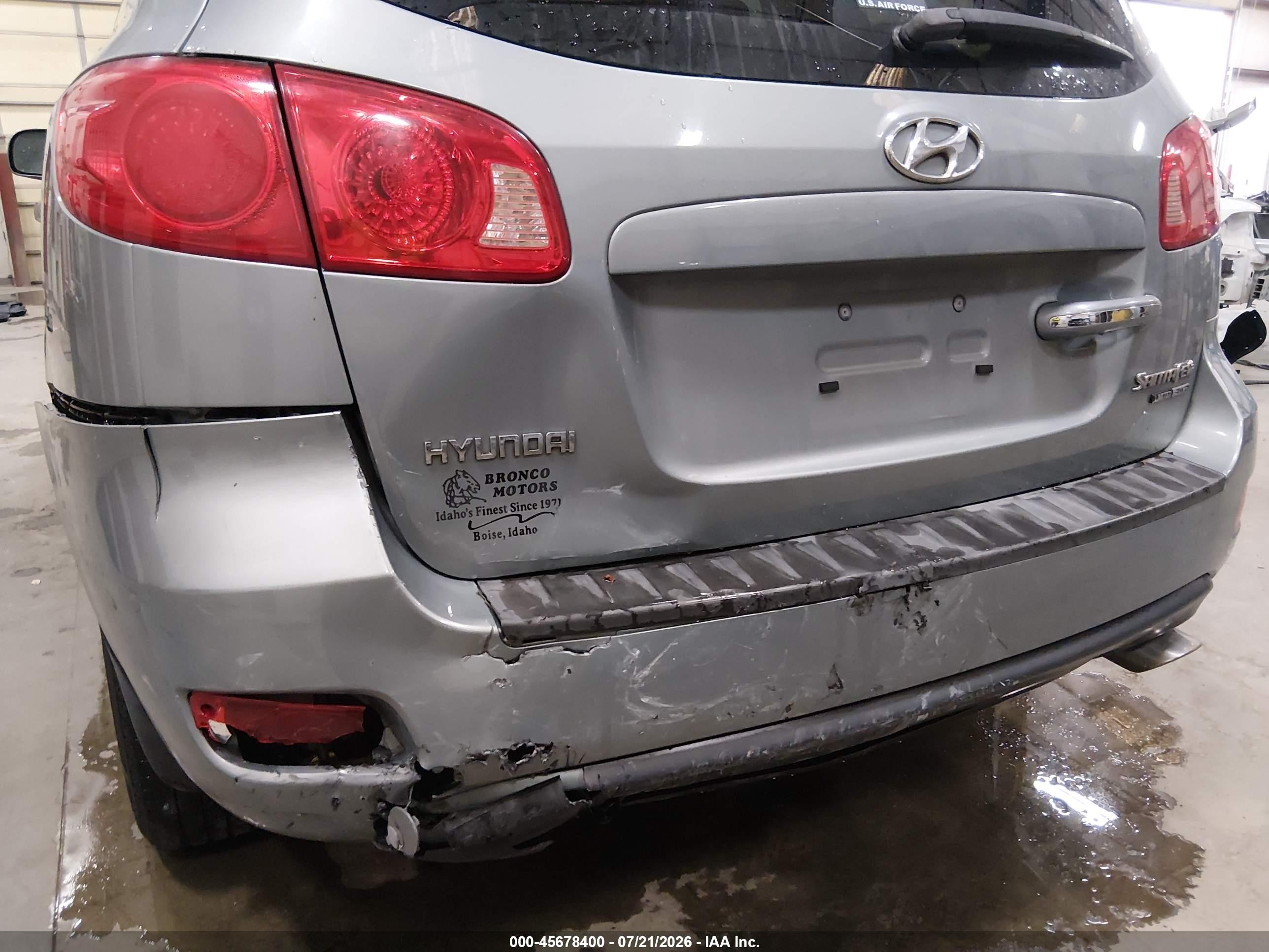 2007 Hyundai Santa Fe Limited/se Синий vin: 5NMSH73E37H126025