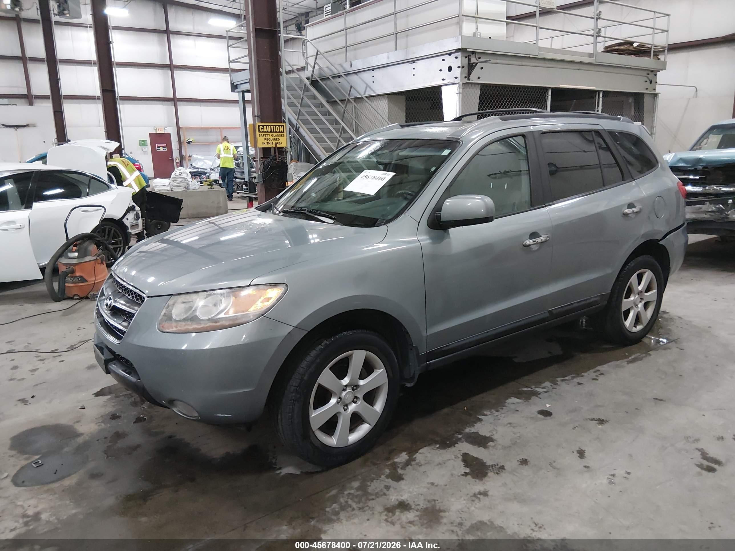 2007 Hyundai Santa Fe Limited/se Синий vin: 5NMSH73E37H126025