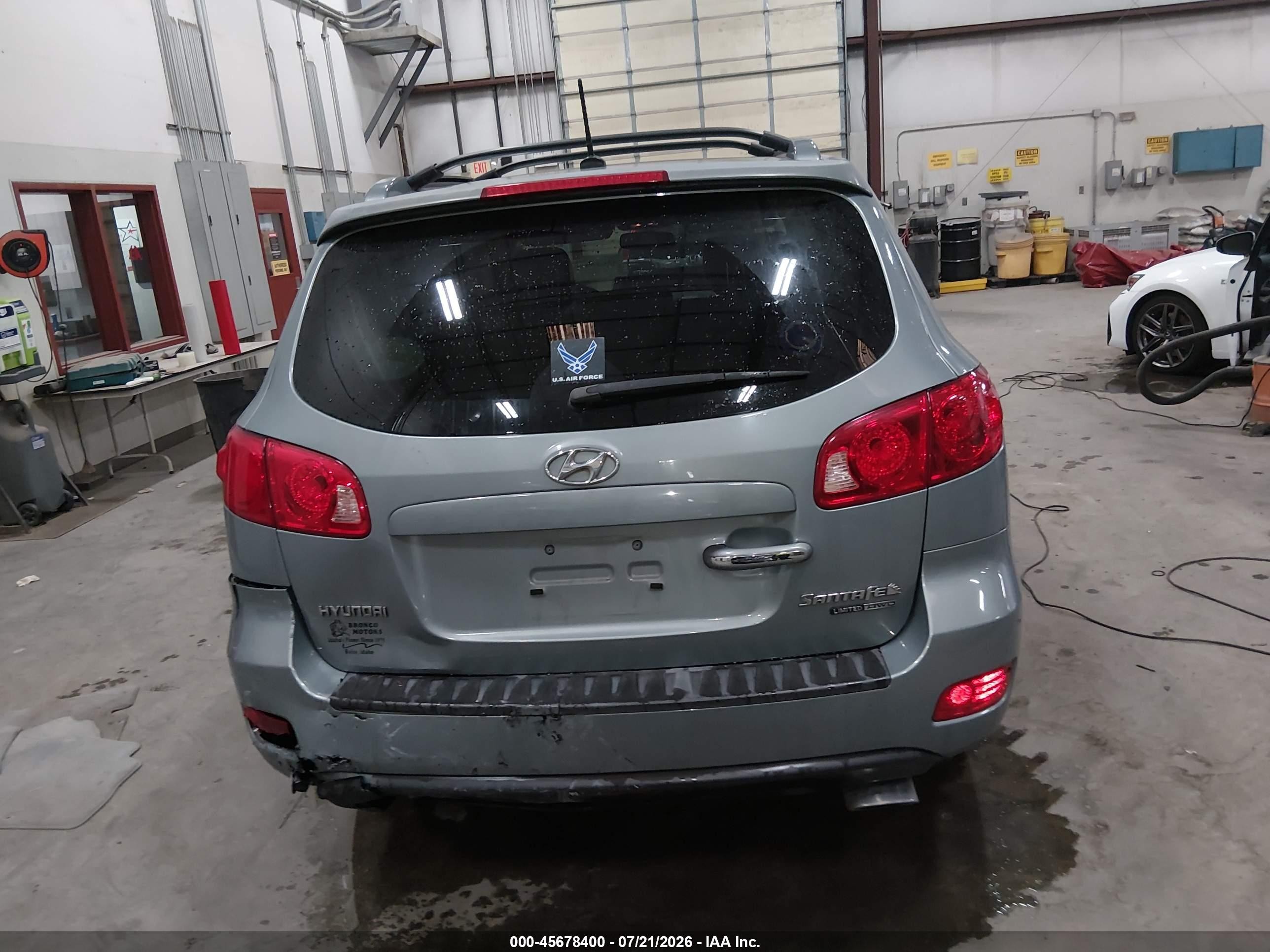 2007 Hyundai Santa Fe Limited/se Синий vin: 5NMSH73E37H126025