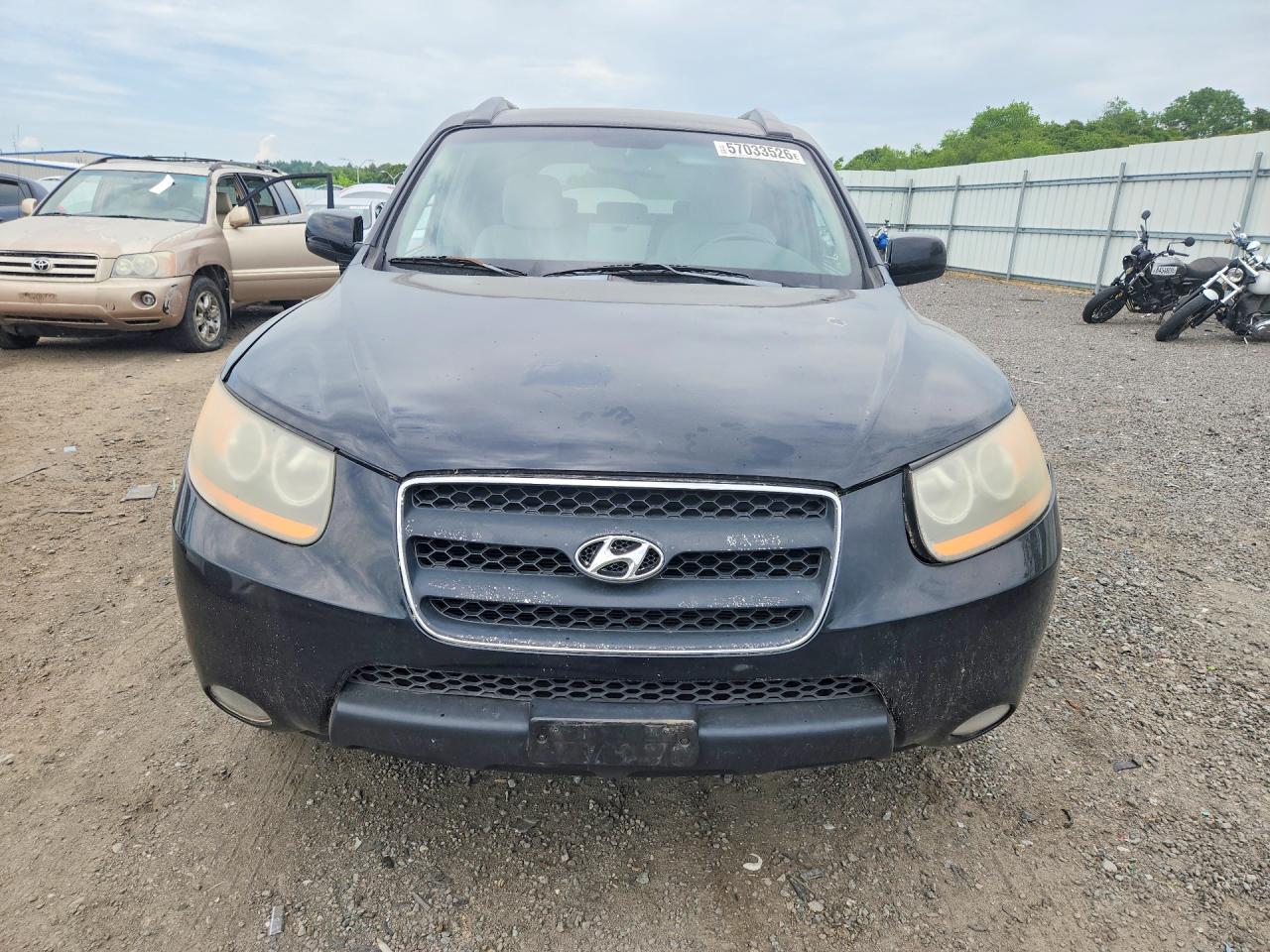 2008 Hyundai Santa Fe Se Black vin: 5NMSH73E38H141884