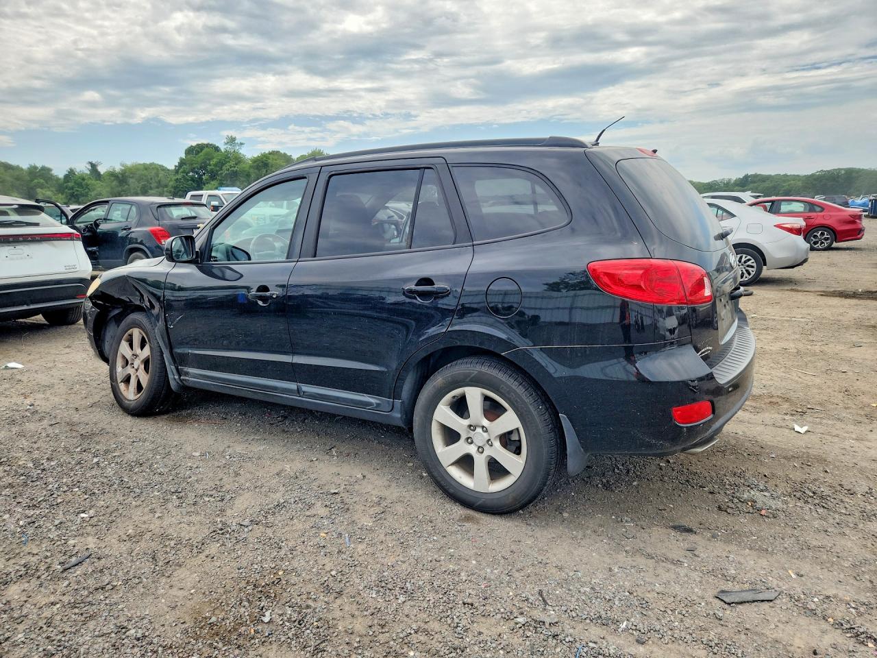 2008 Hyundai Santa Fe Se Black vin: 5NMSH73E38H141884