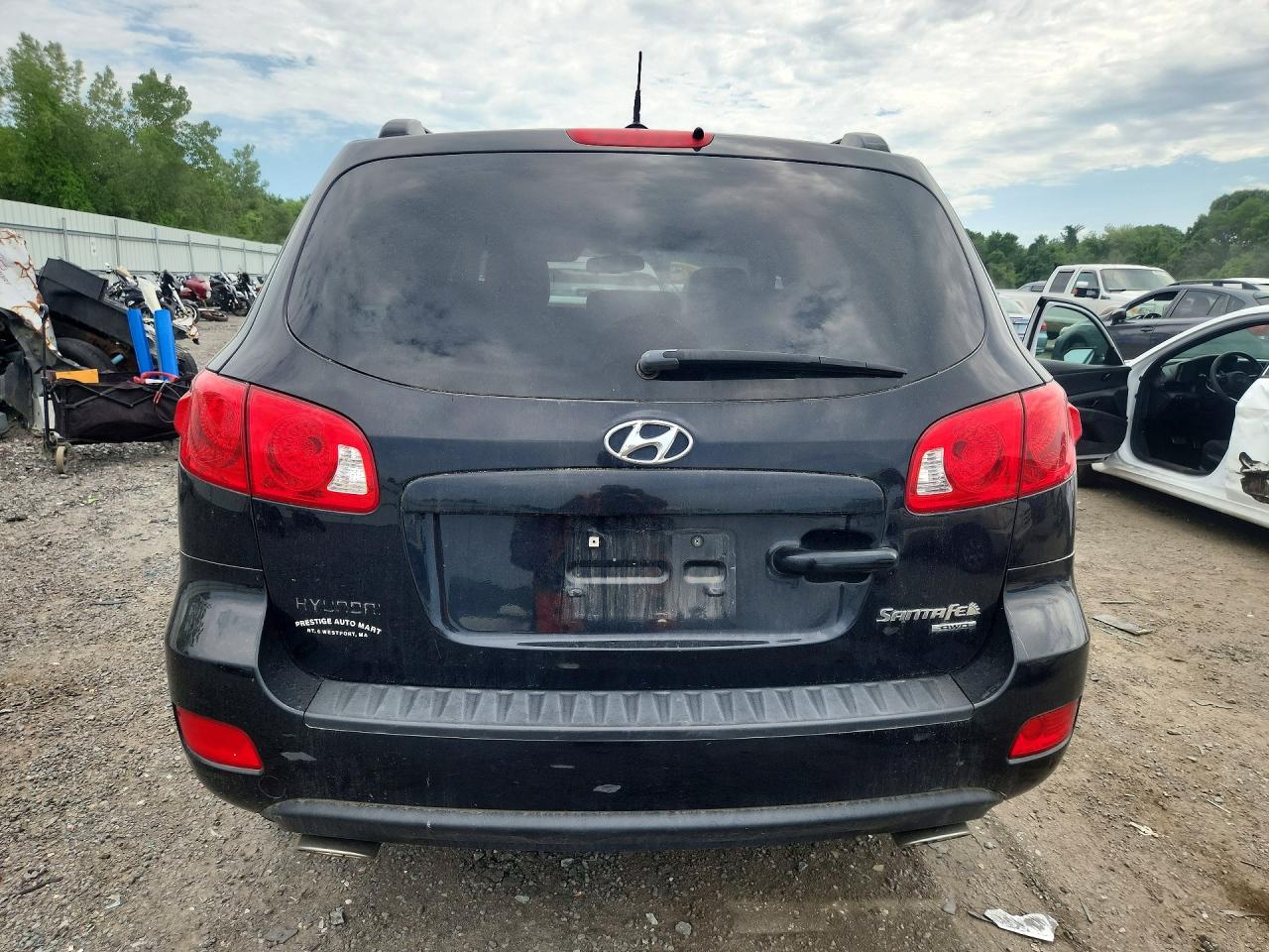 2008 Hyundai Santa Fe Se Black vin: 5NMSH73E38H141884