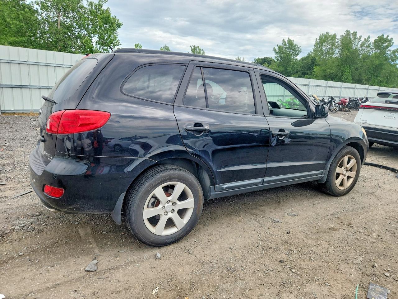 2008 Hyundai Santa Fe Se Black vin: 5NMSH73E38H141884