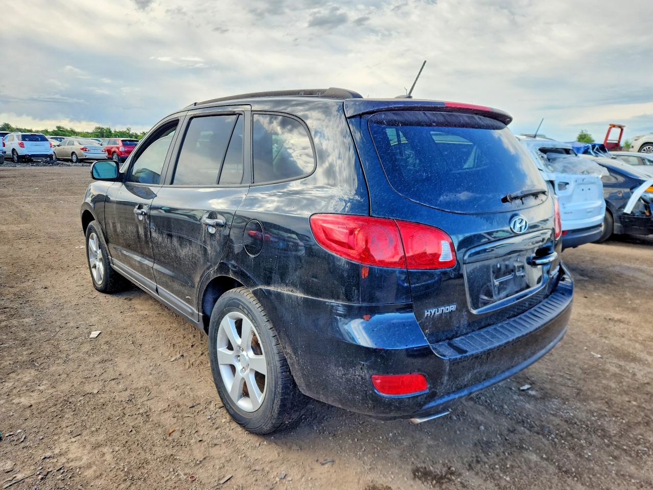 2008 Hyundai Santa Fe Black vin: 5NMSH73E38H173721