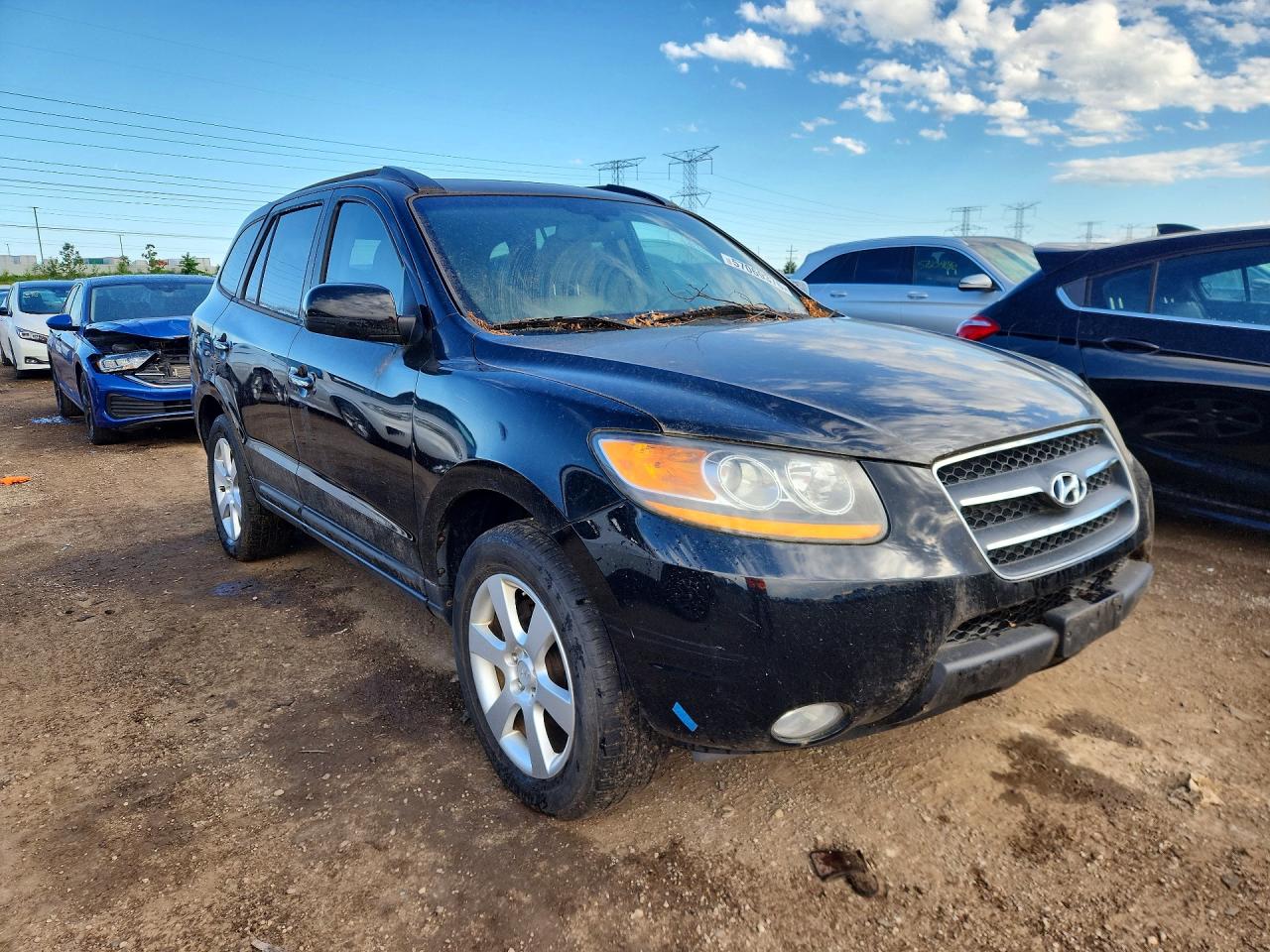 2008 Hyundai Santa Fe Black vin: 5NMSH73E38H173721