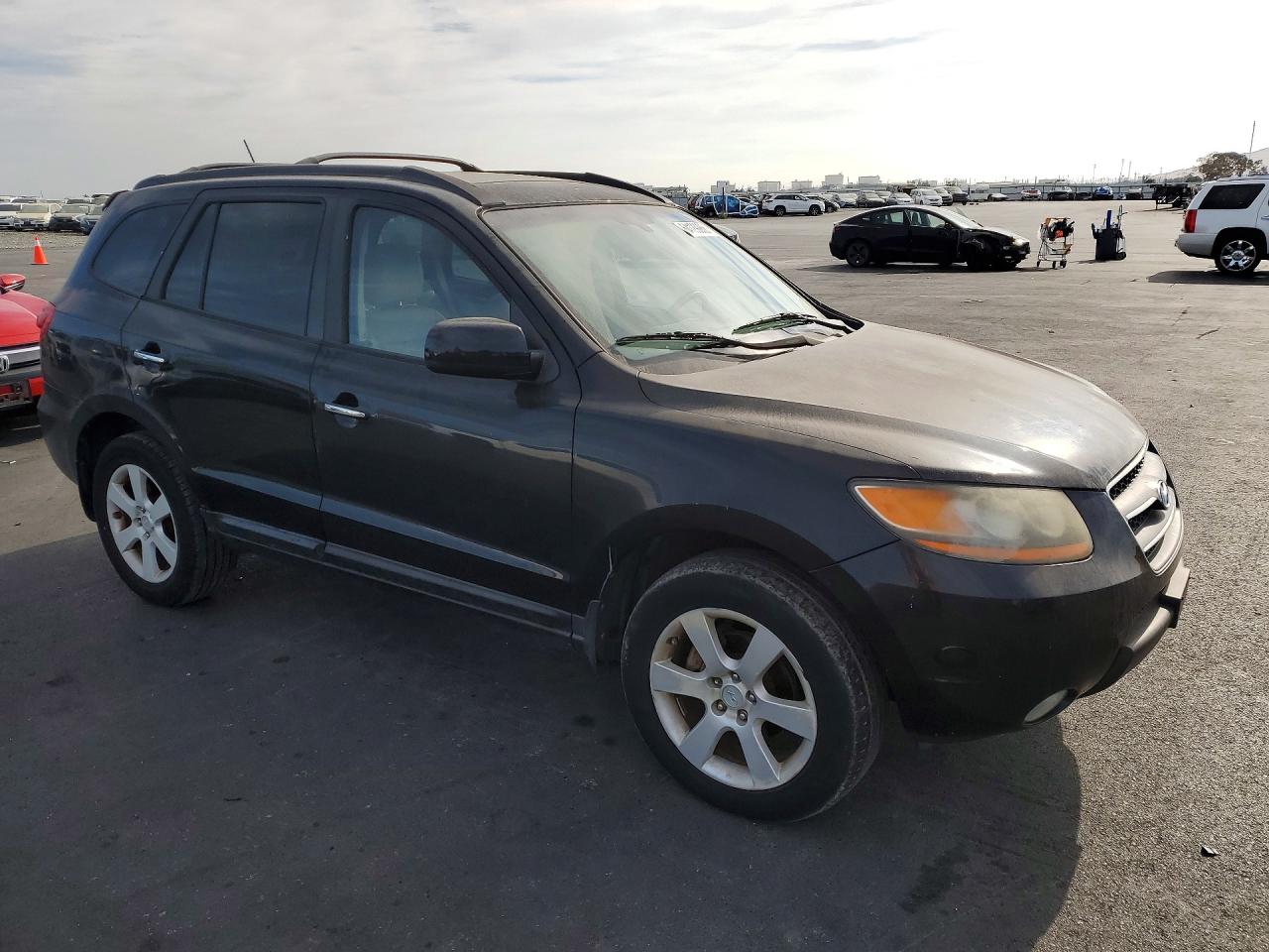 2008 Hyundai Santa Fe Se Black vin: 5NMSH73E38H190700
