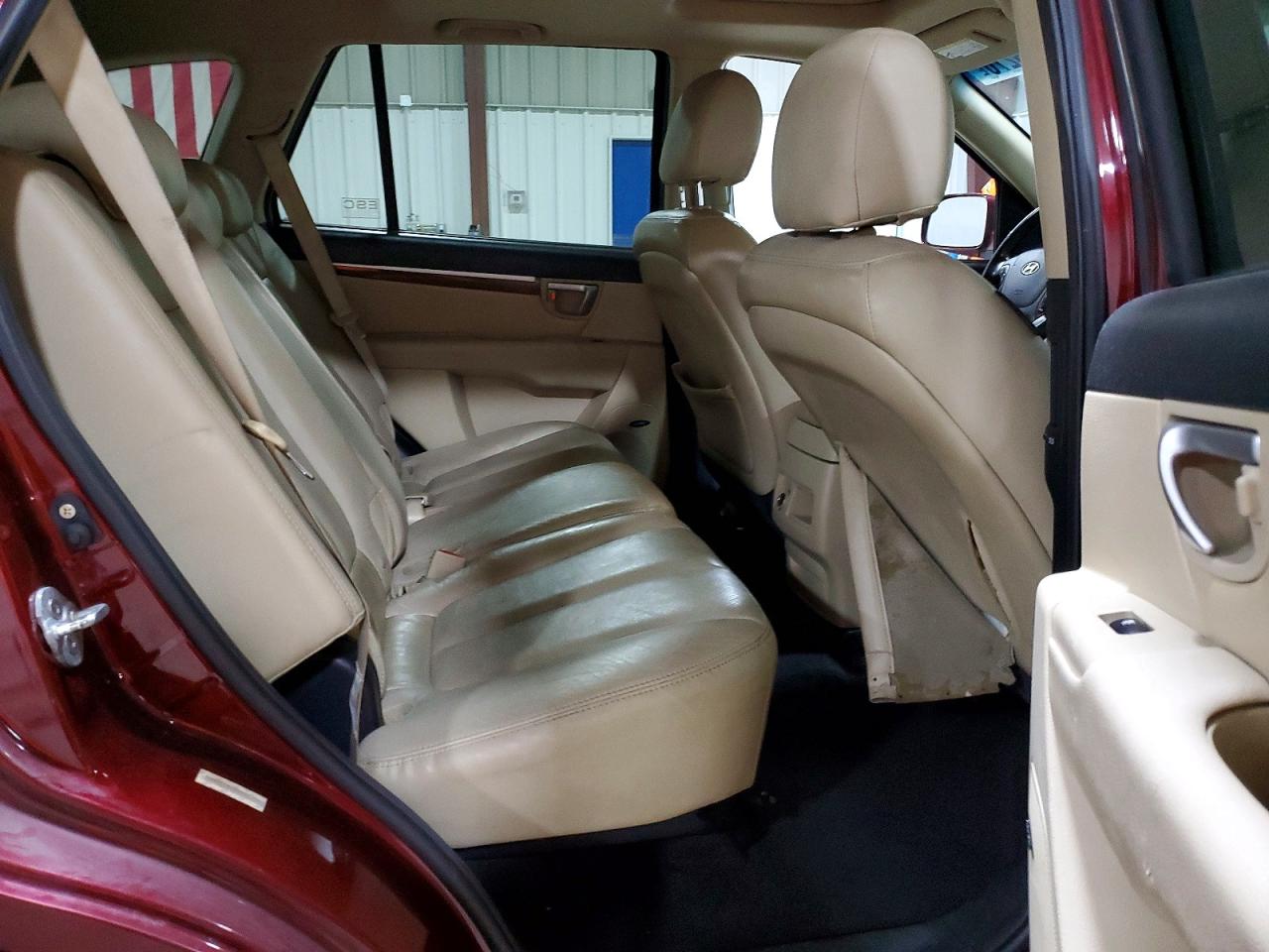 2008 Hyundai Santa Fe Se Burgundy vin: 5NMSH73E38H201176