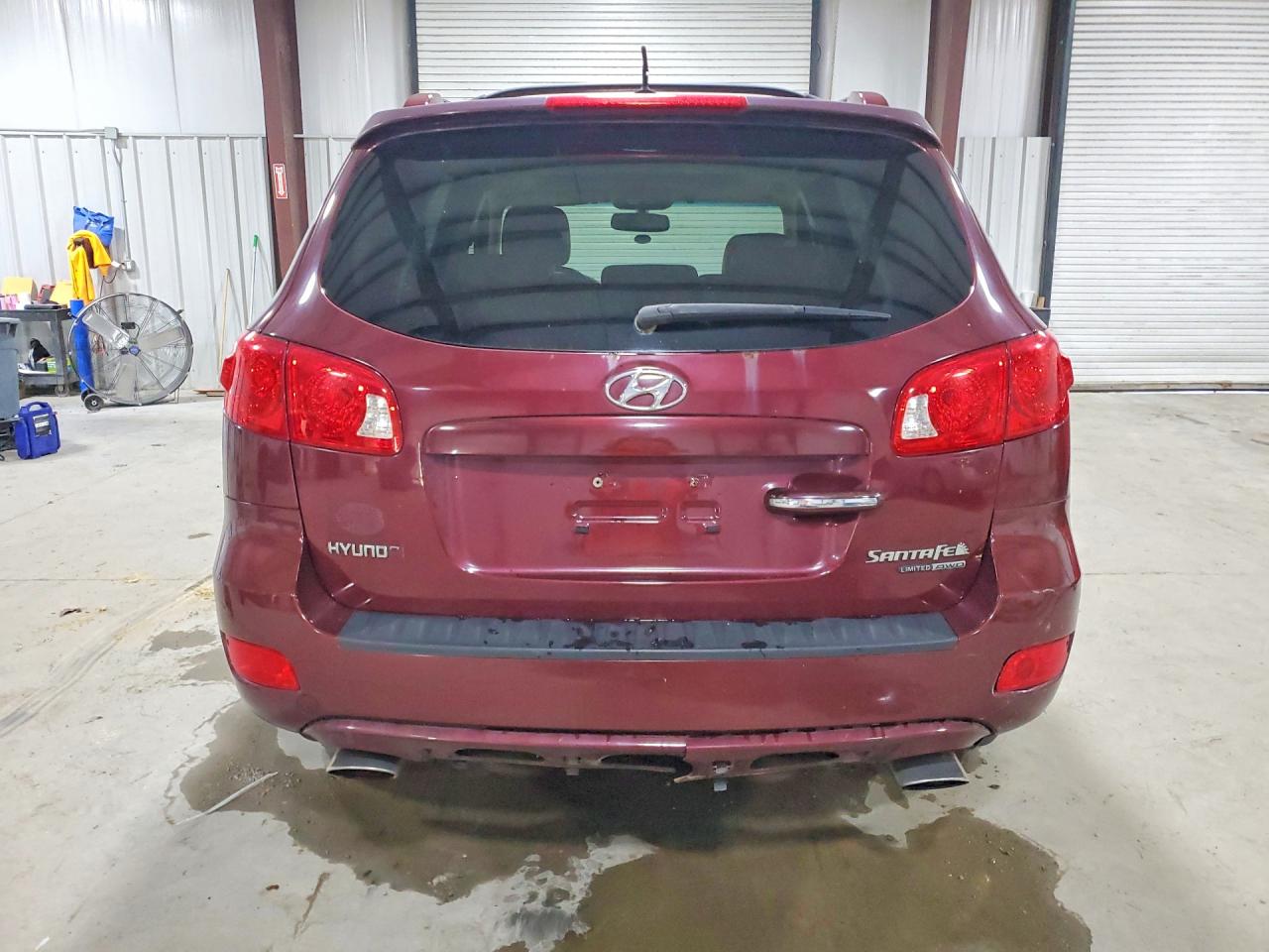 2008 Hyundai Santa Fe Se Burgundy vin: 5NMSH73E38H201176
