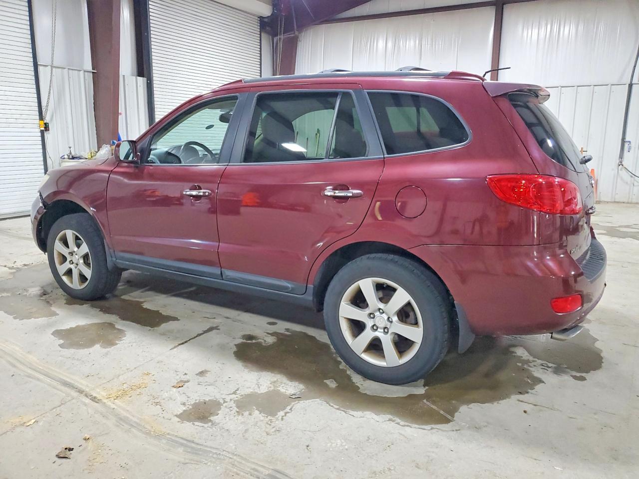 2008 Hyundai Santa Fe Se Burgundy vin: 5NMSH73E38H201176
