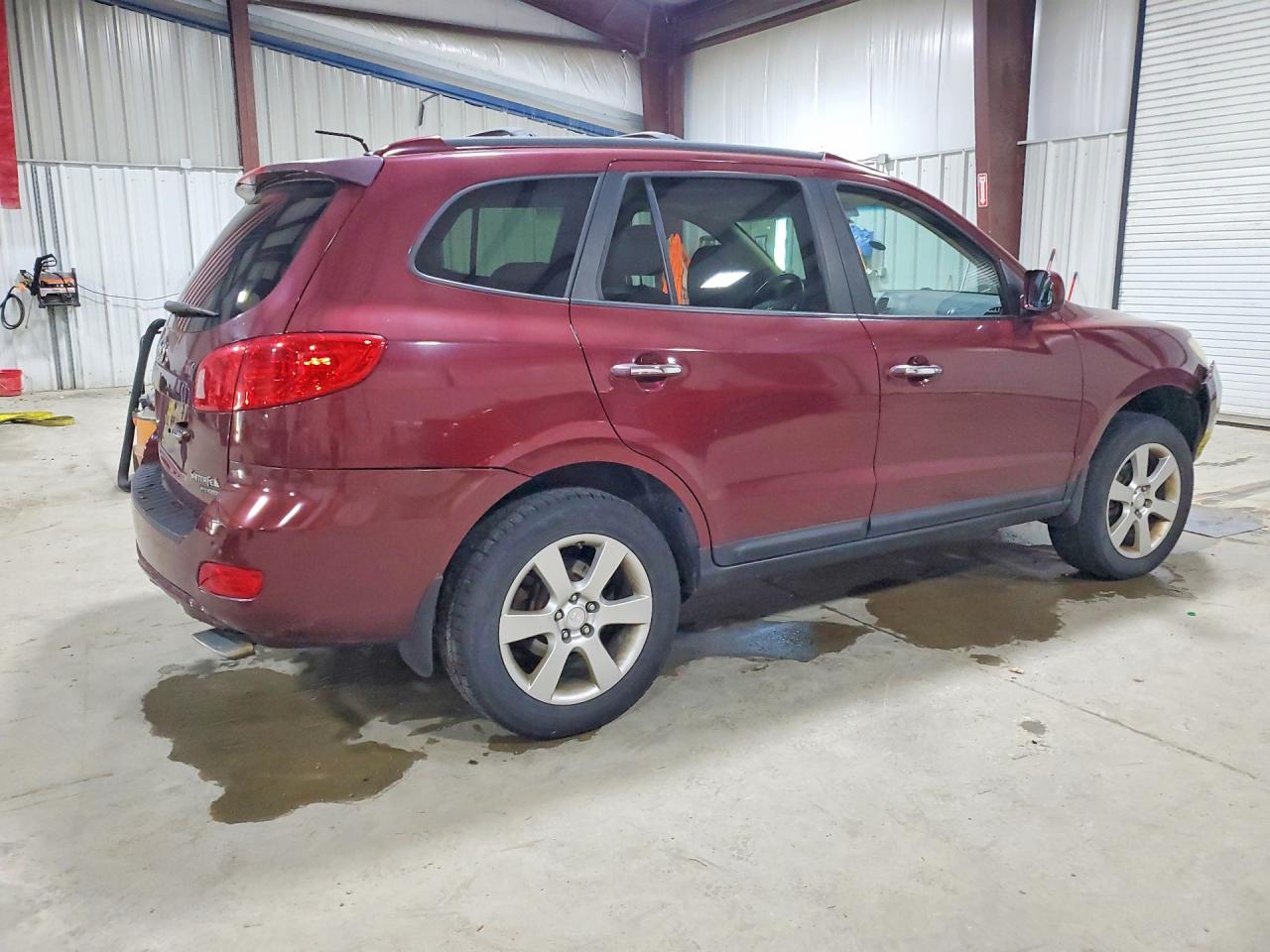 2008 Hyundai Santa Fe Se Burgundy vin: 5NMSH73E38H201176