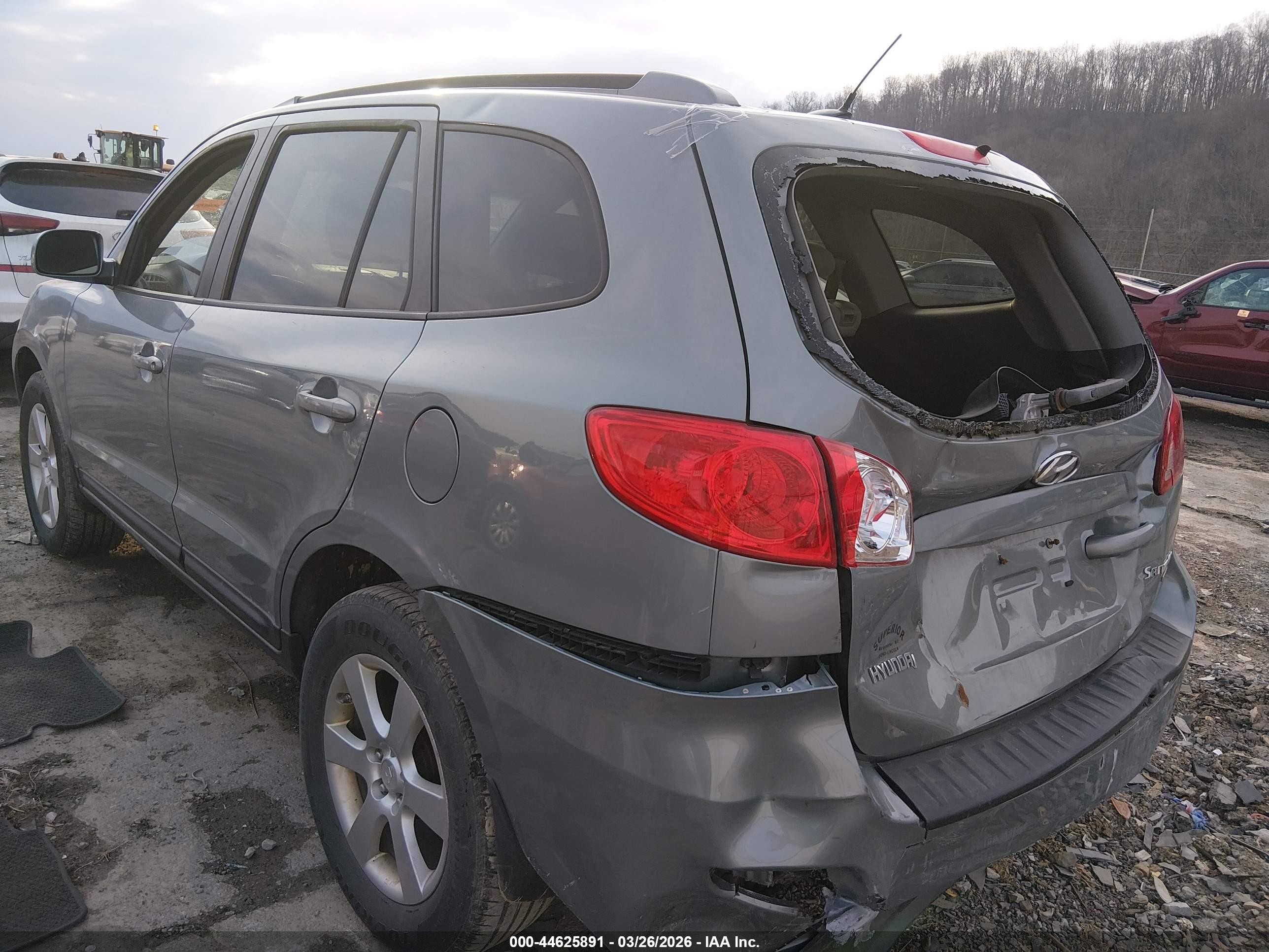 2008 Hyundai Santa Fe Limited/se Gray vin: 5NMSH73E38H212811