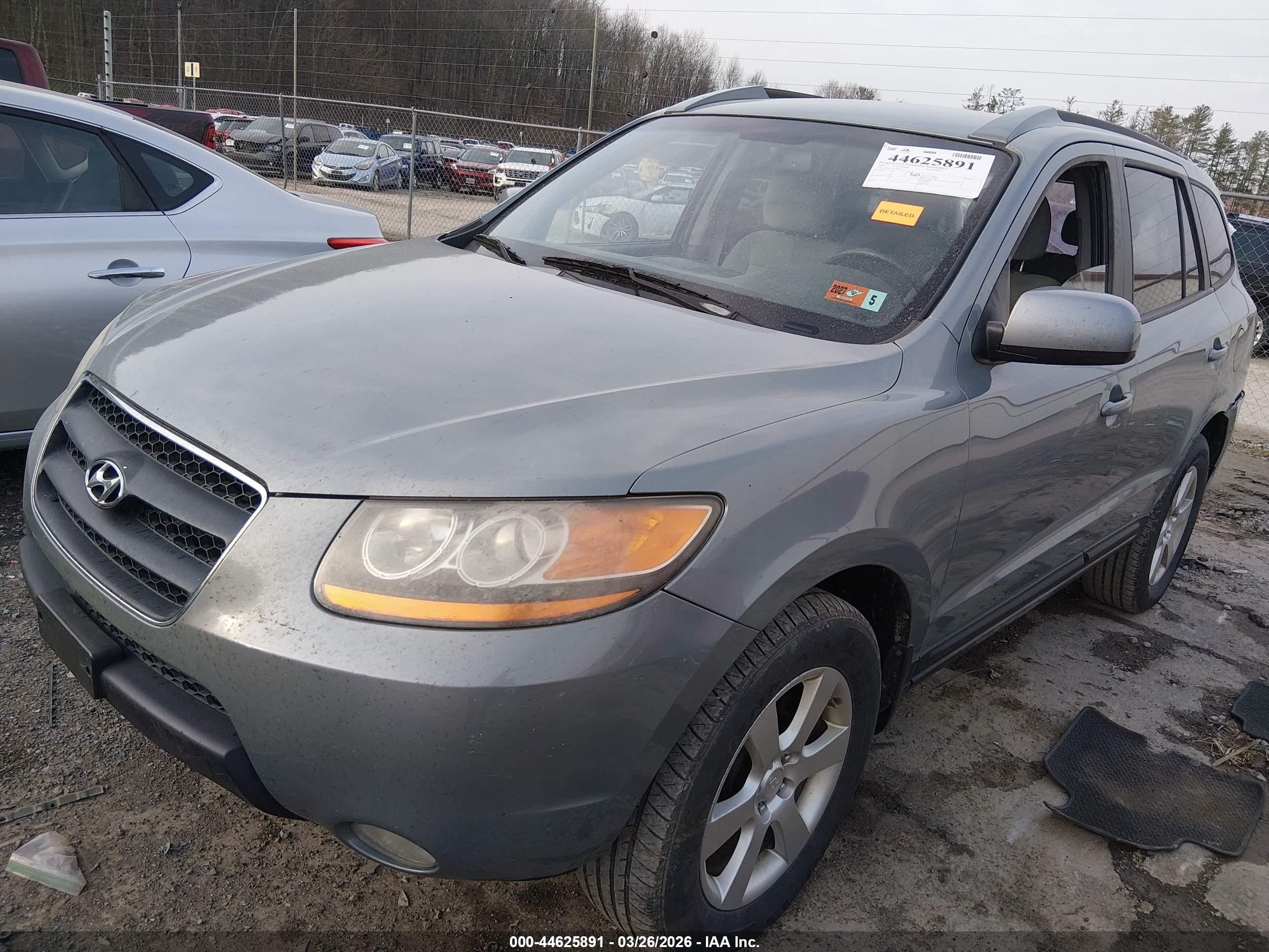 2008 Hyundai Santa Fe Limited/se Gray vin: 5NMSH73E38H212811