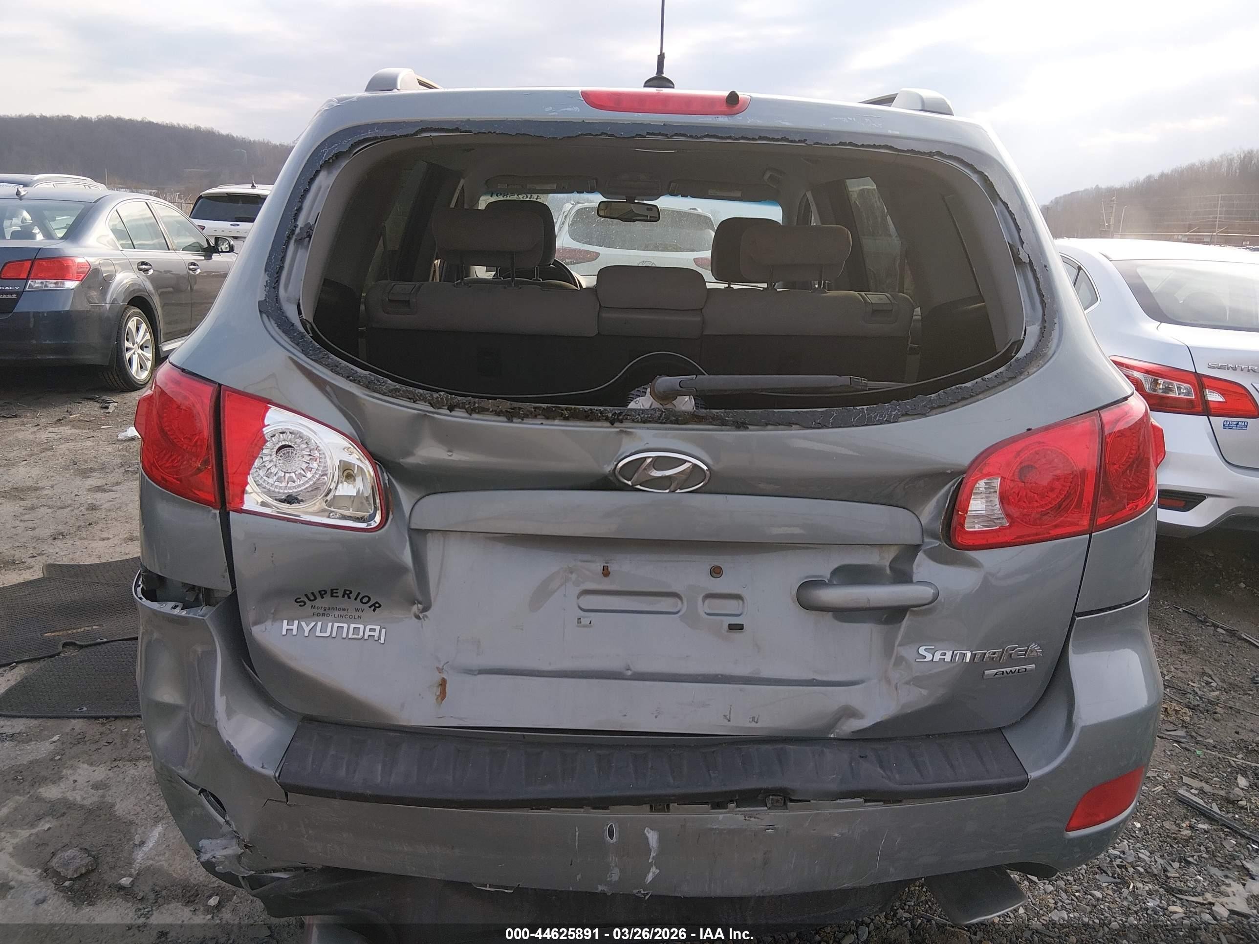 2008 Hyundai Santa Fe Limited/se Gray vin: 5NMSH73E38H212811