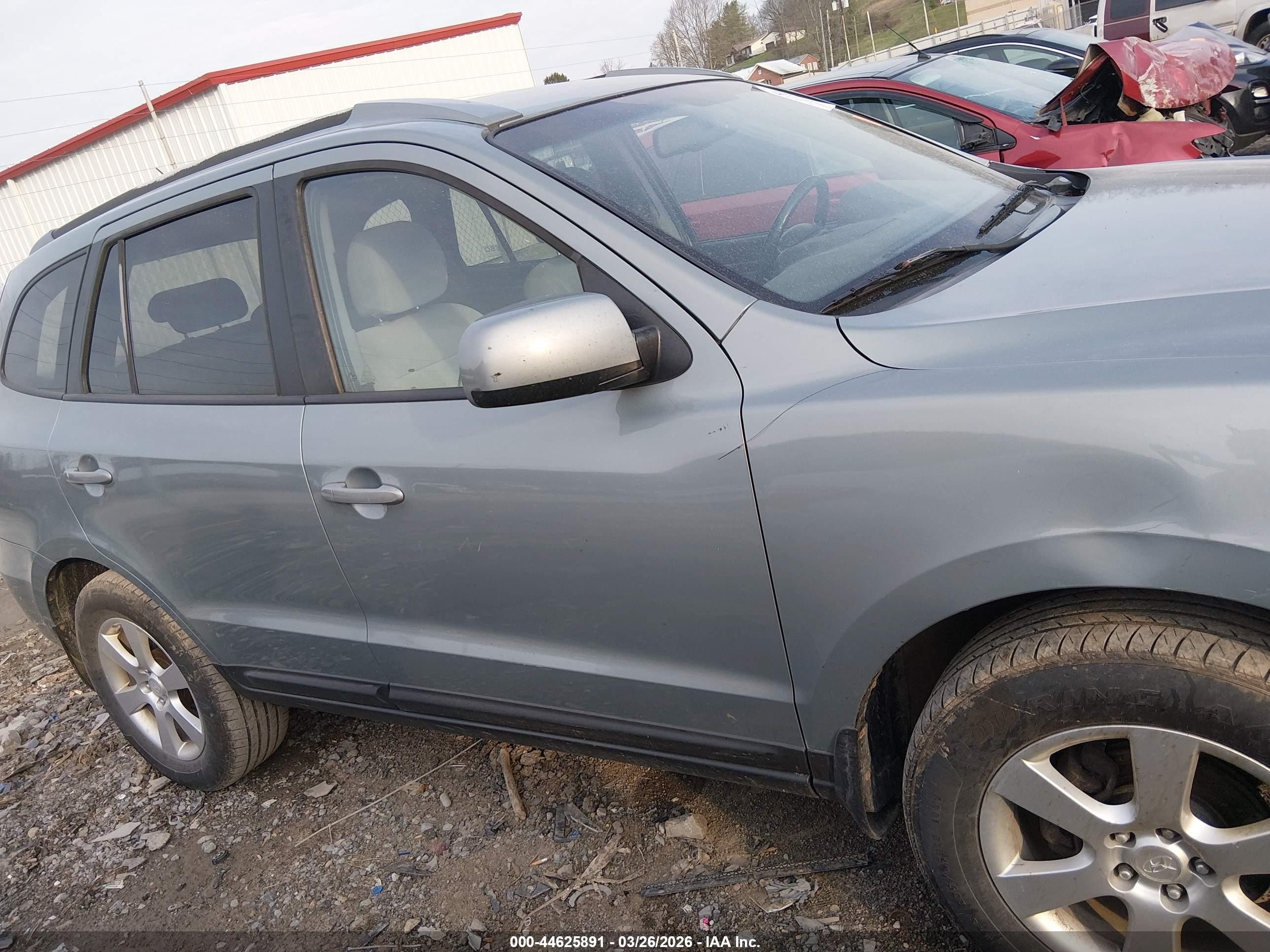 2008 Hyundai Santa Fe Limited/se Gray vin: 5NMSH73E38H212811