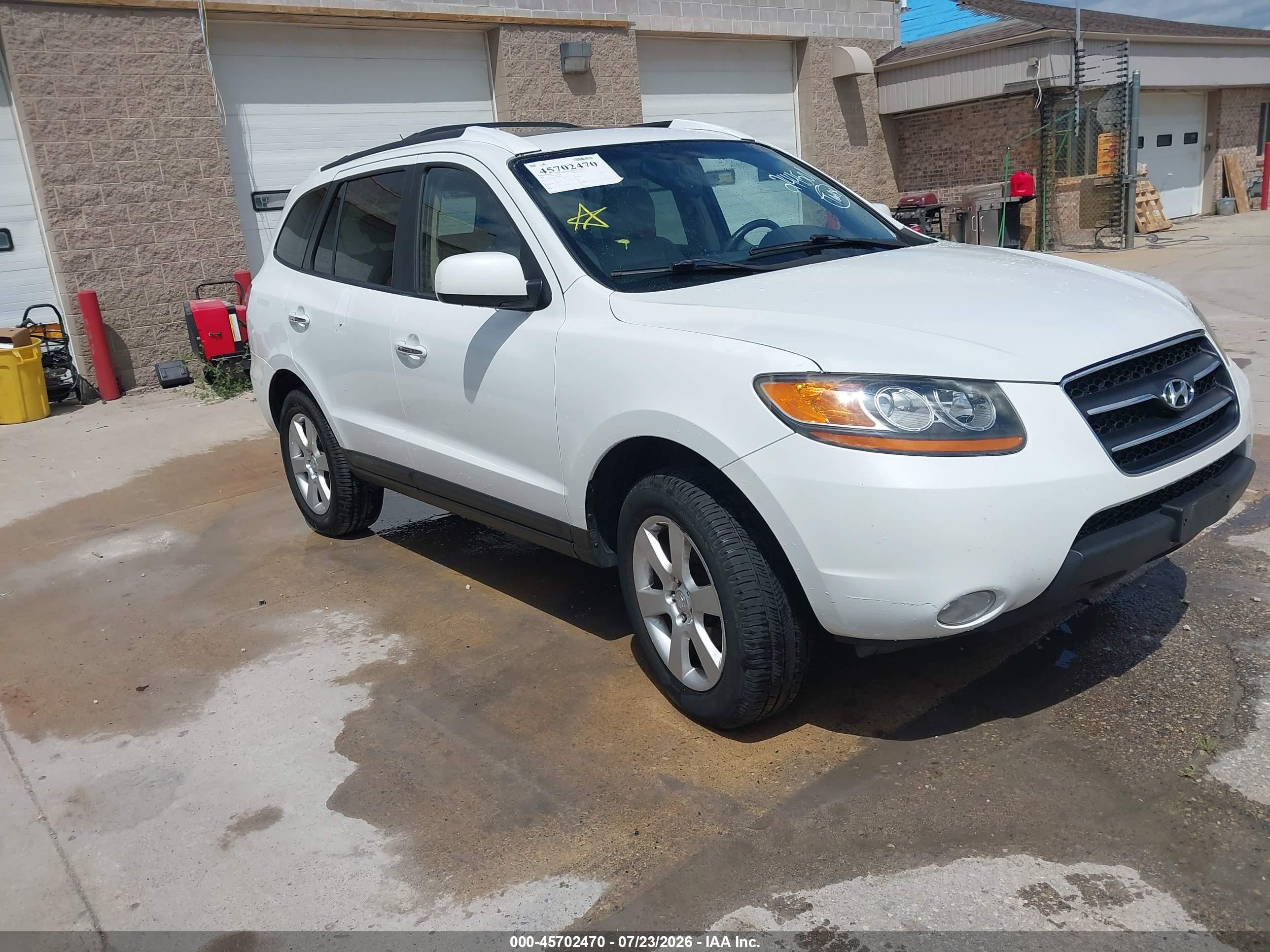 2009 Hyundai Santa Fe Limited White vin: 5NMSH73E39H244501