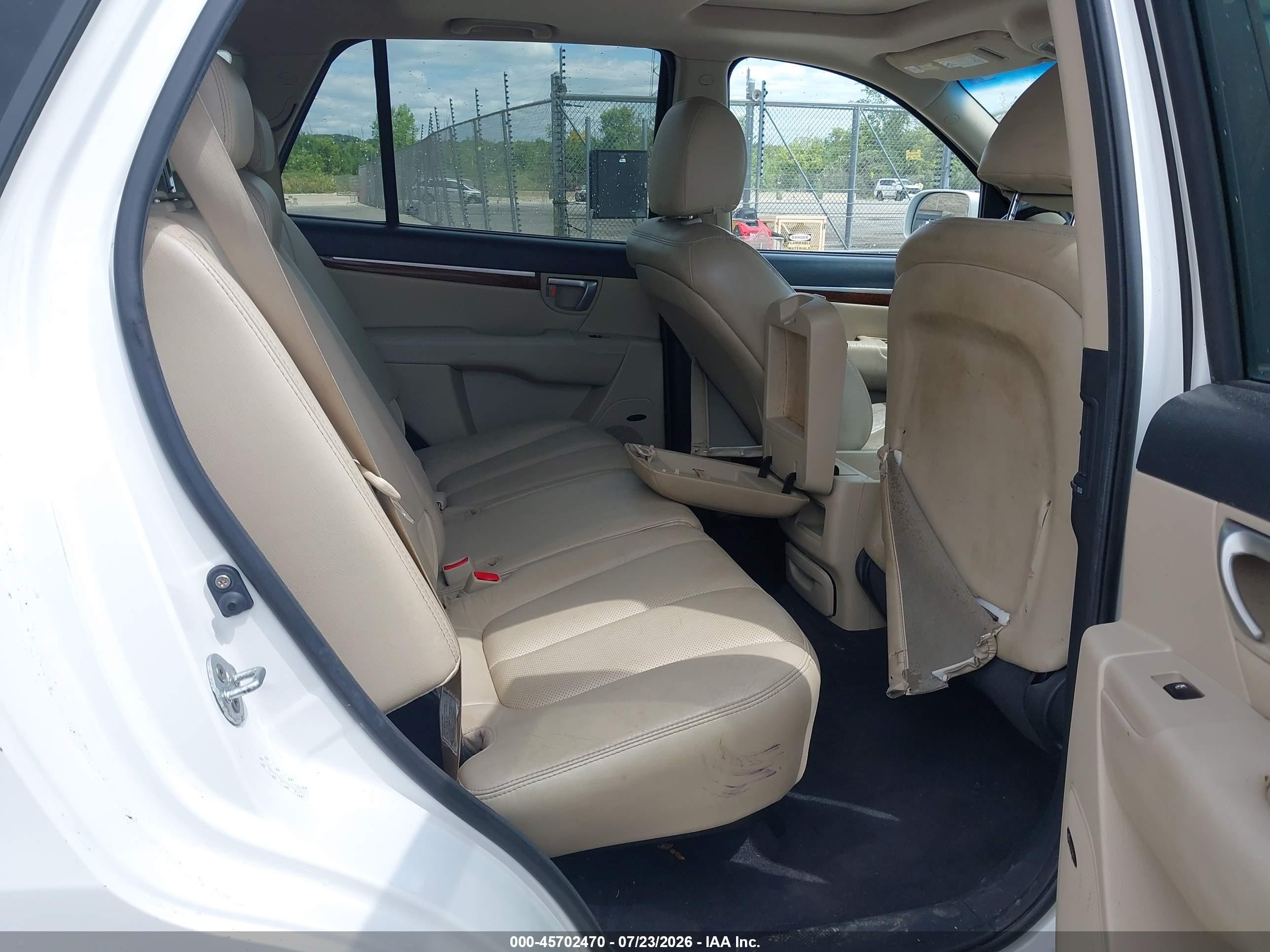 2009 Hyundai Santa Fe Limited White vin: 5NMSH73E39H244501