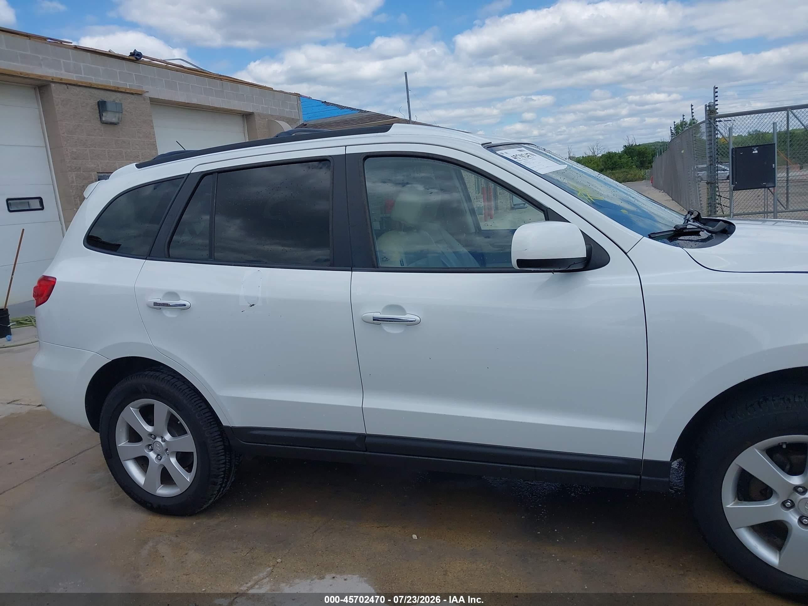 2009 Hyundai Santa Fe Limited White vin: 5NMSH73E39H244501