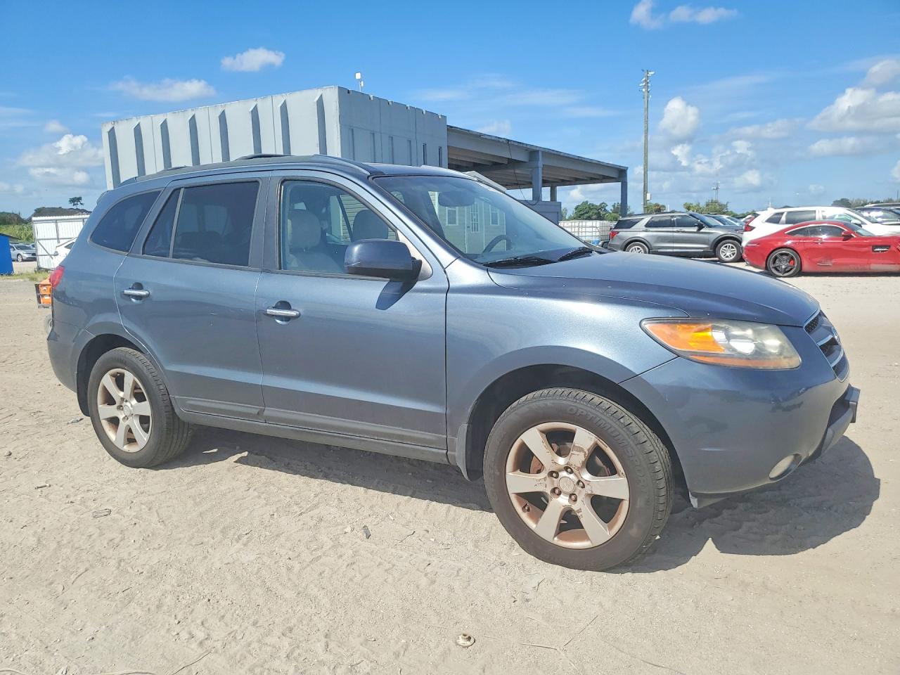2009 Hyundai Santa Fe Limited Blue vin: 5NMSH73E39H263436
