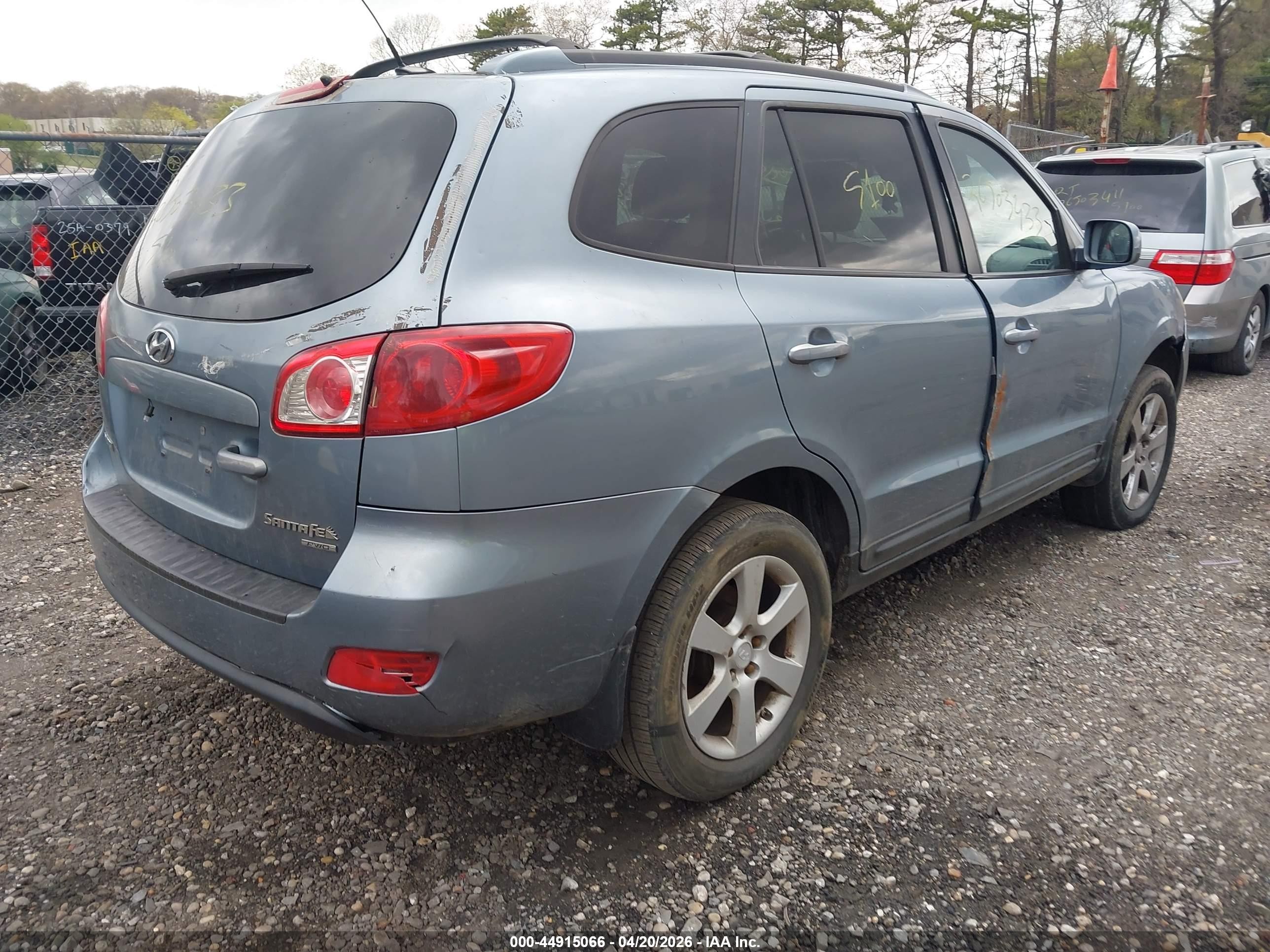 2009 Hyundai Santa Fe Se Blue vin: 5NMSH73E39H297859