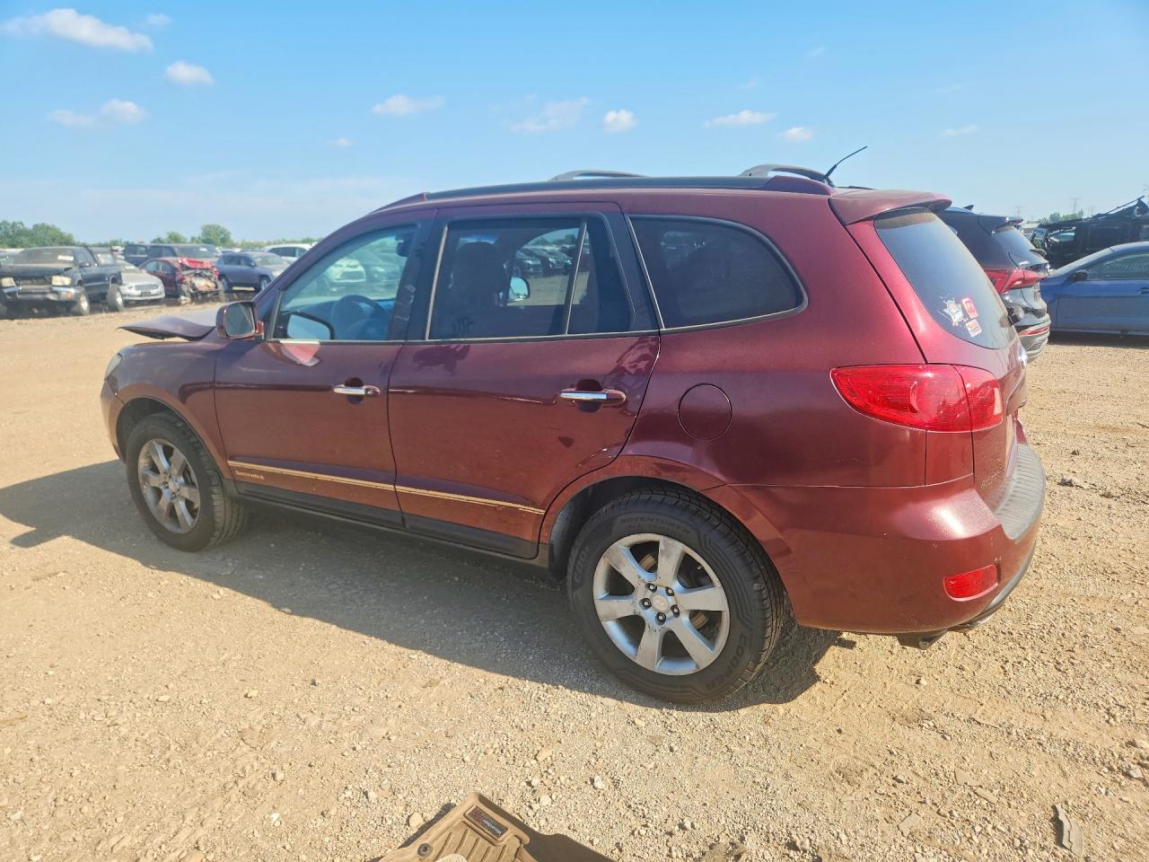 2007 Hyundai Santa Fe Se Red vin: 5NMSH73E47H007626