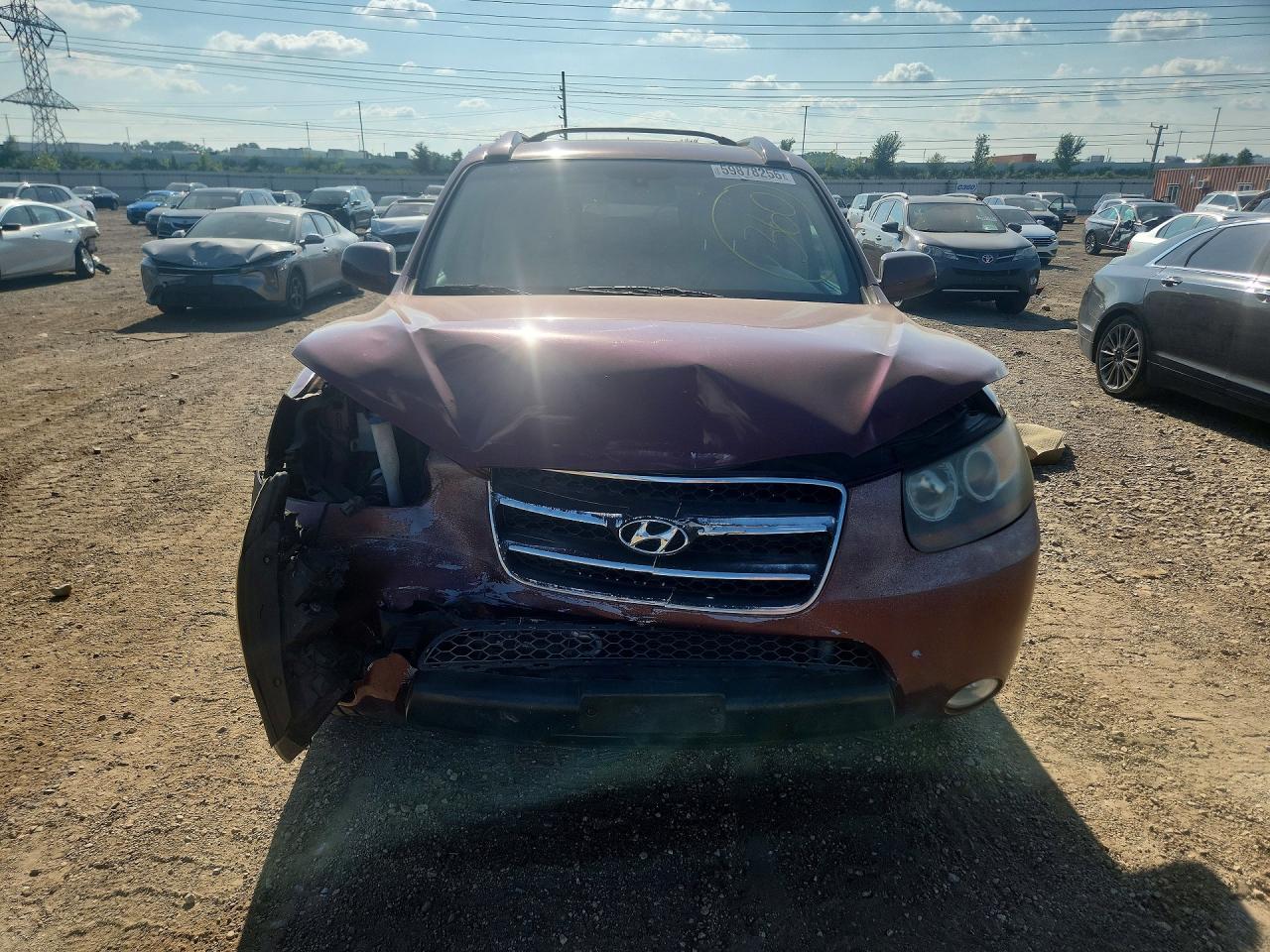 2007 Hyundai Santa Fe Se Red vin: 5NMSH73E47H007626