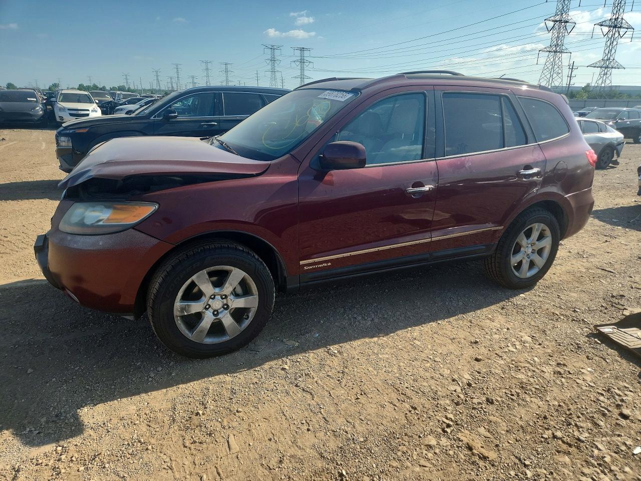 2007 Hyundai Santa Fe Se Red vin: 5NMSH73E47H007626