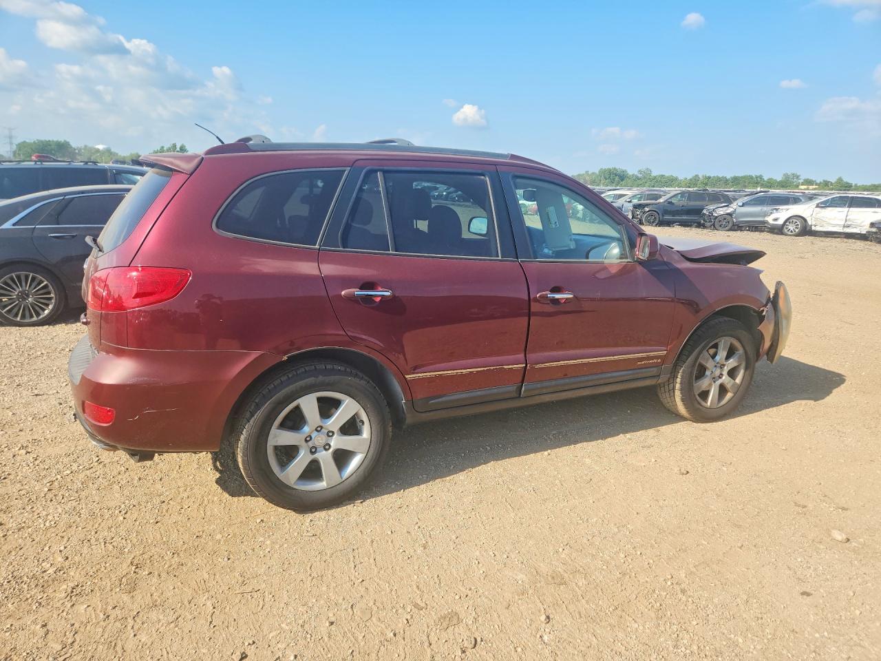 2007 Hyundai Santa Fe Se Red vin: 5NMSH73E47H007626
