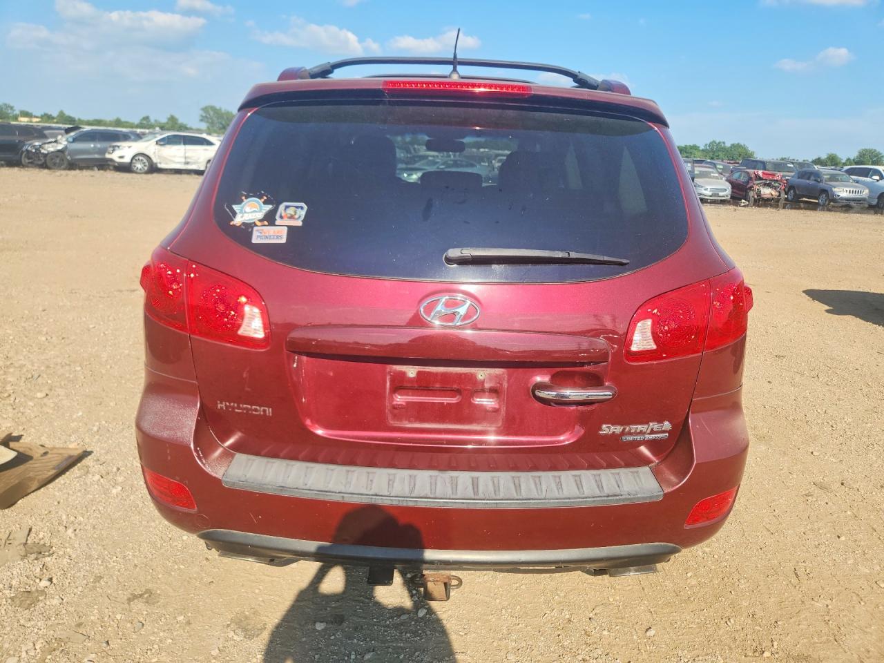 2007 Hyundai Santa Fe Se Red vin: 5NMSH73E47H007626