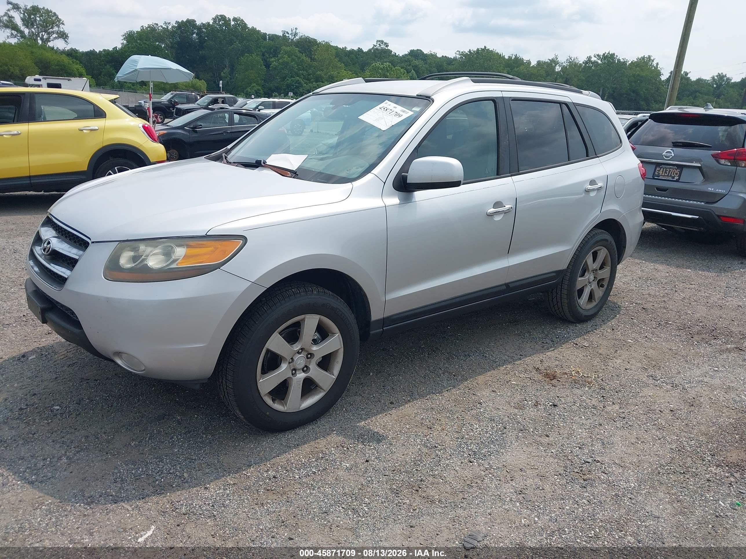 2007 Hyundai Santa Fe Limited/se Серебряный vin: 5NMSH73E47H023065