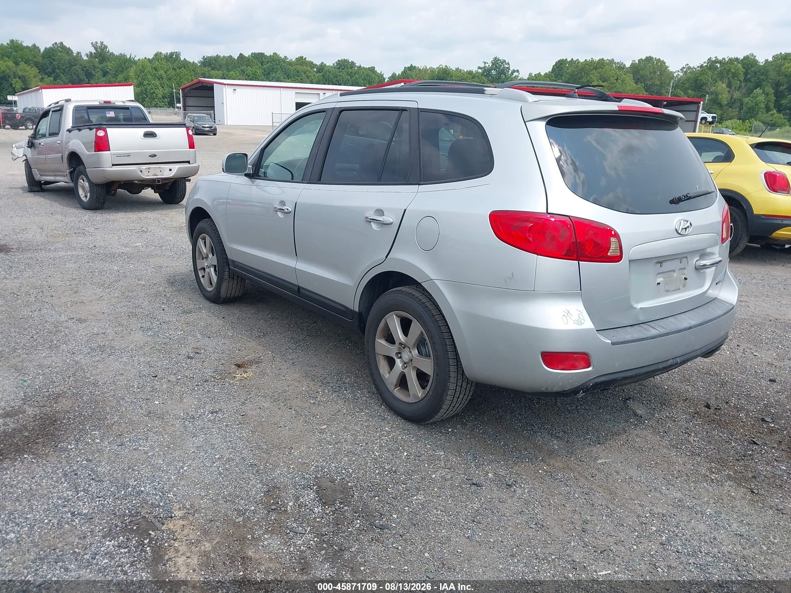 2007 Hyundai Santa Fe Limited/se Серебряный vin: 5NMSH73E47H023065