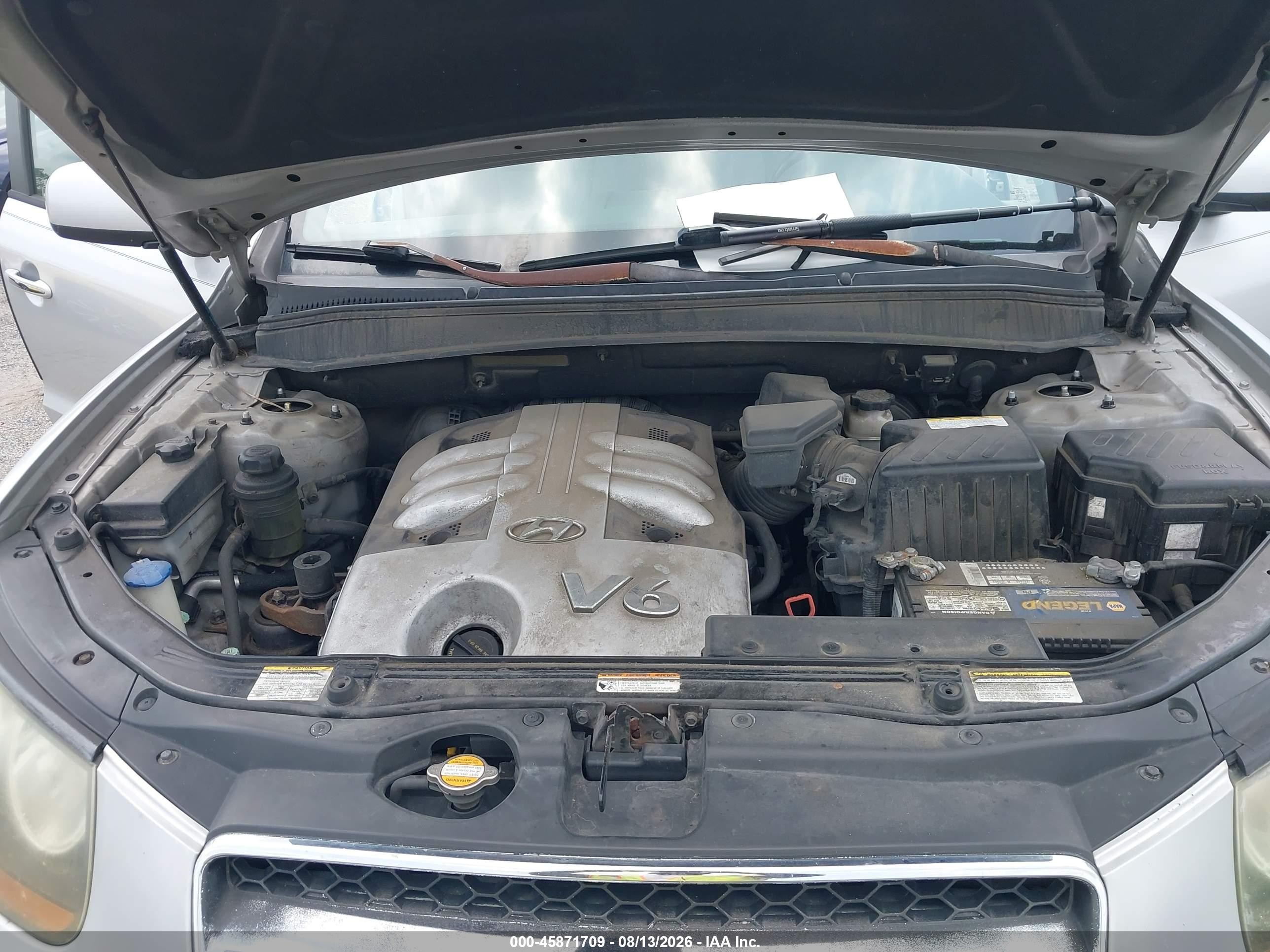 2007 Hyundai Santa Fe Limited/se Серебряный vin: 5NMSH73E47H023065