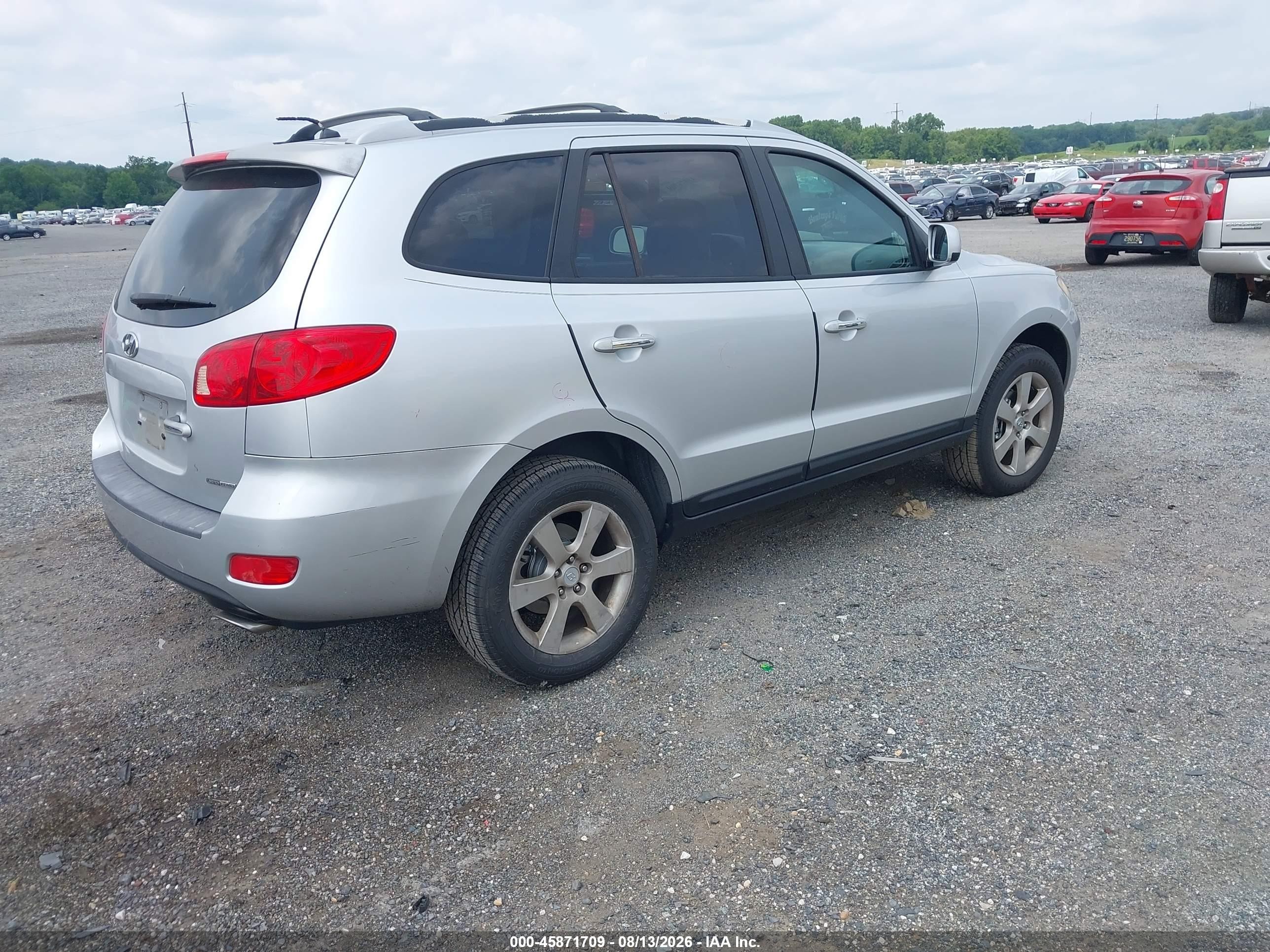 2007 Hyundai Santa Fe Limited/se Серебряный vin: 5NMSH73E47H023065